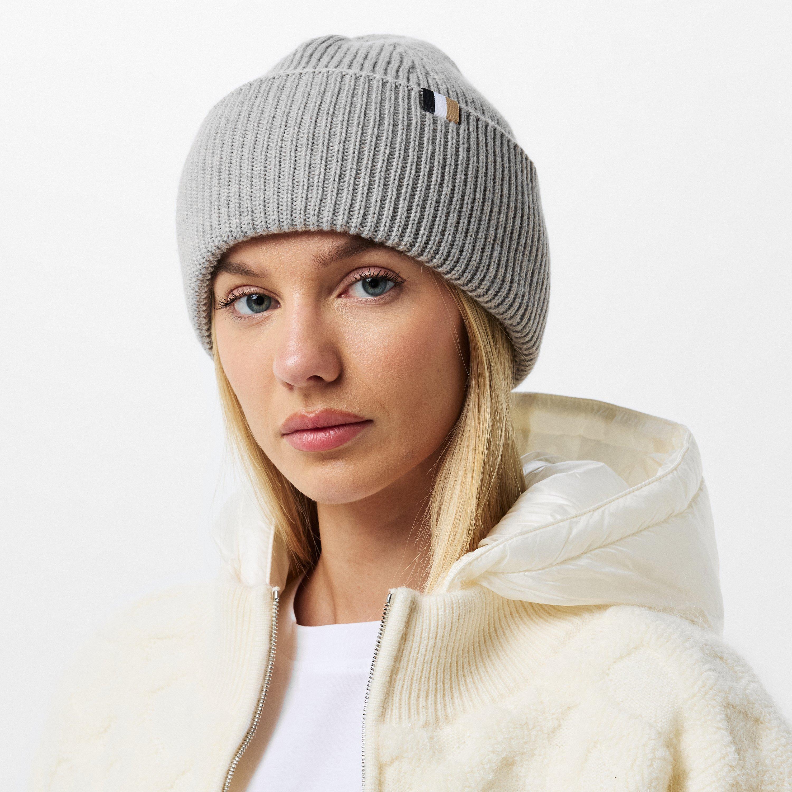 Grey - Boss - Women's Laura Snug and Cozy Beanie - 3