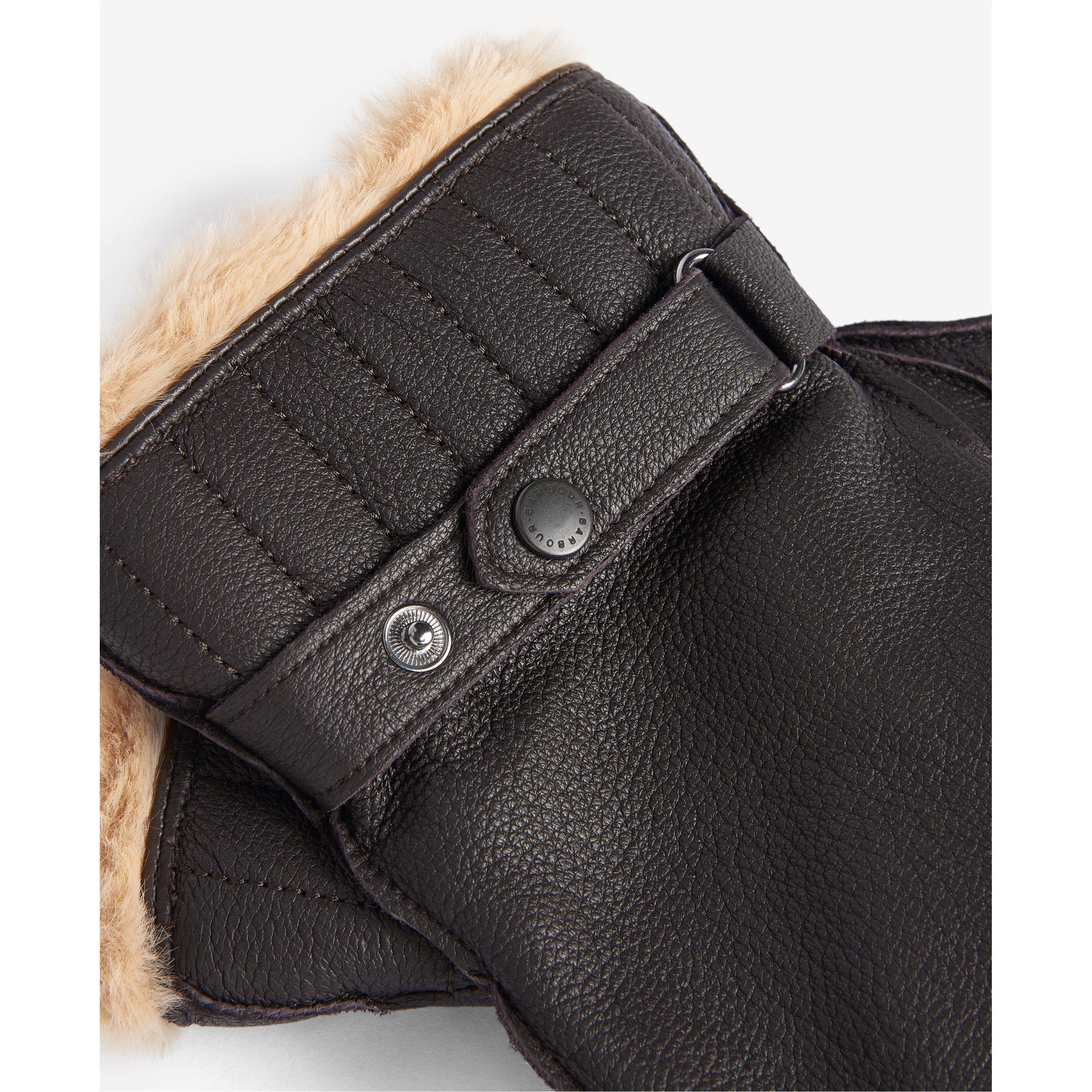 Brown BR11 - Barbour - Leather Utility Gloves - 2