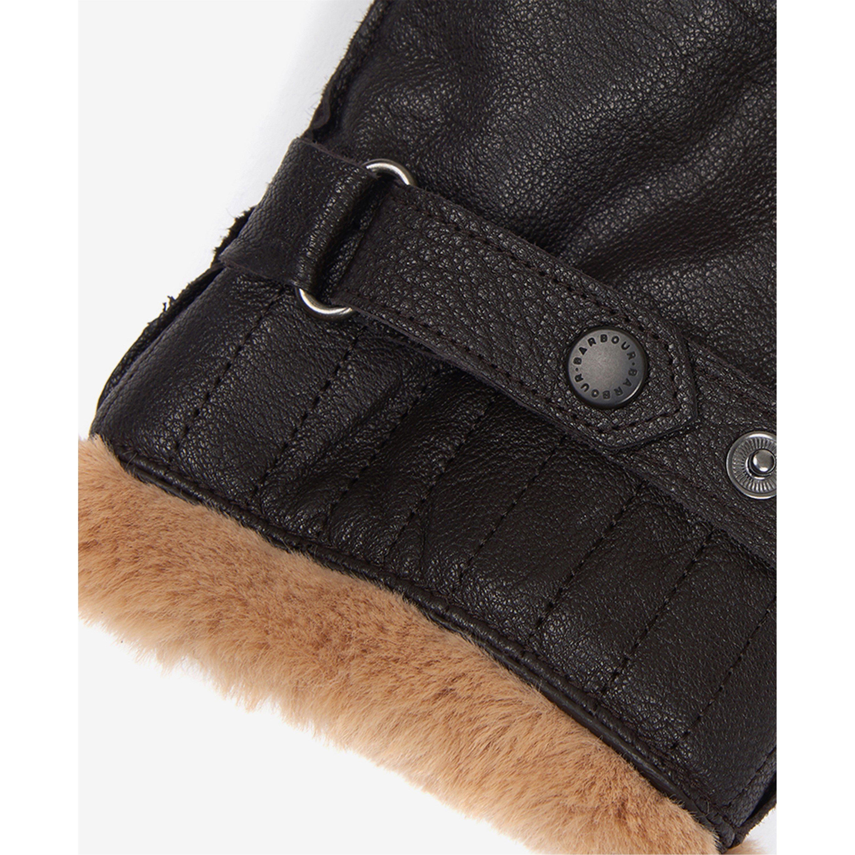 Brown BR11 - Barbour - Leather Utility Gloves - 4