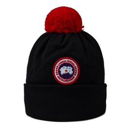 Canada Goose Logo Pompom Beanie