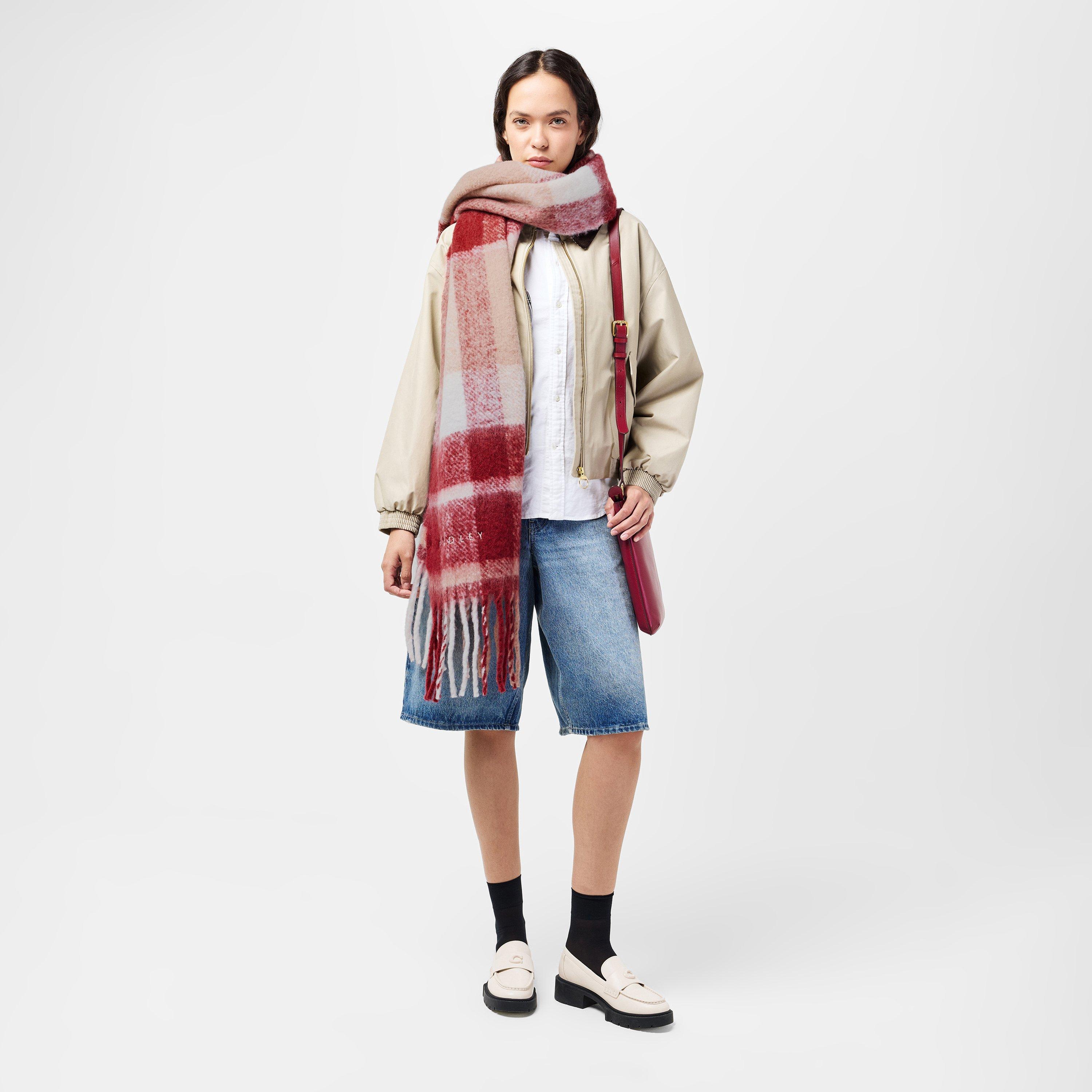 KRENBEERE - Radley - Knitted Check Scarf - 4