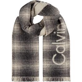 Calvin Klein Knitted Check Scarf