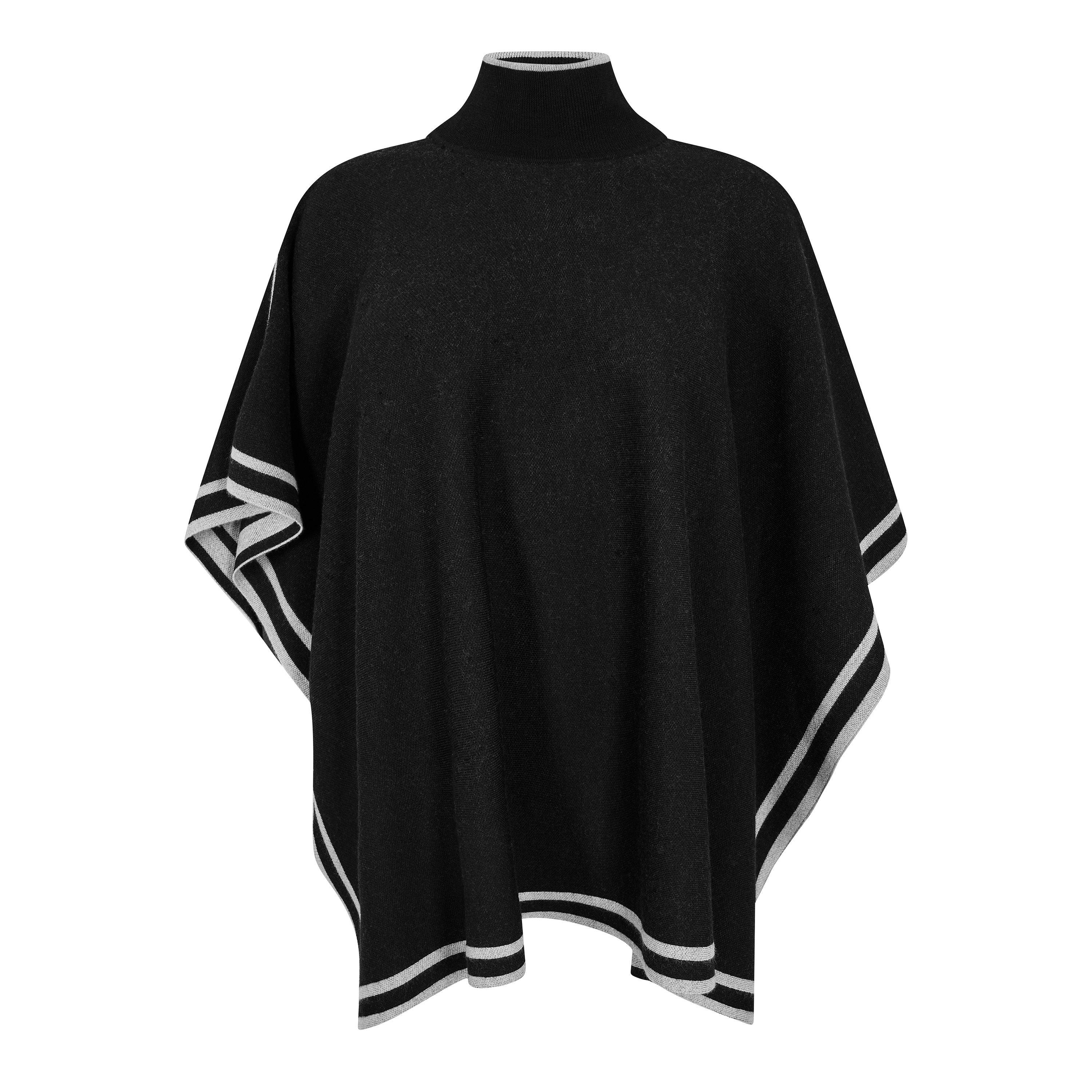 Black - Boss - Women's Lalena Poncho Midweight Scarf - 1