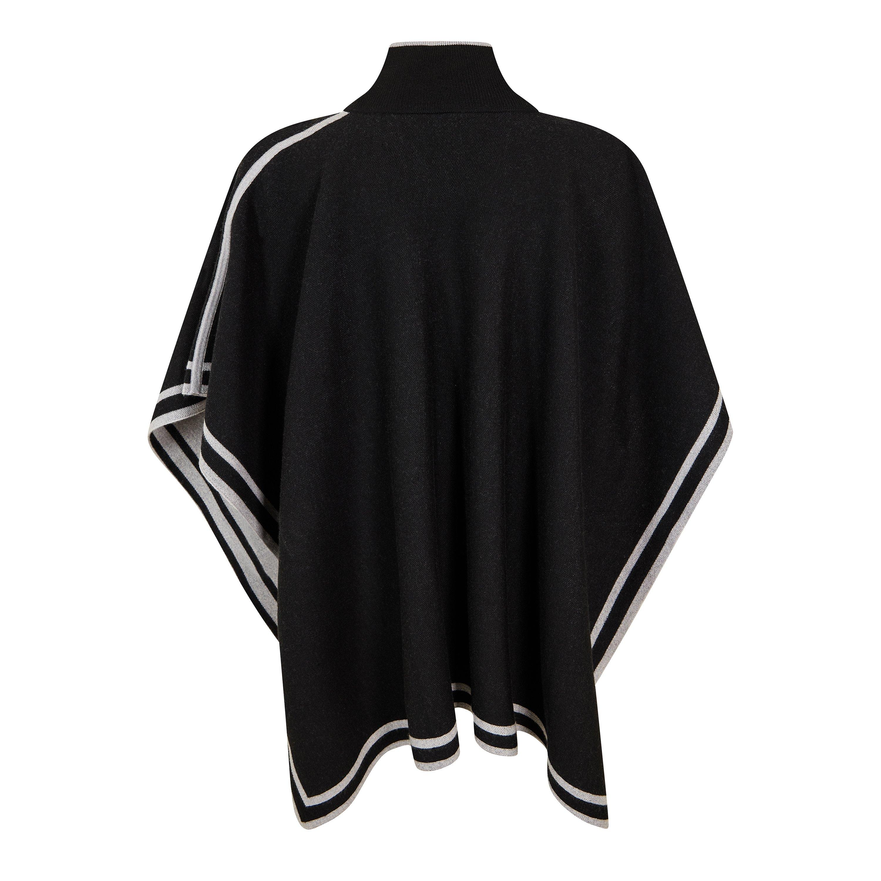 Black - Boss - Lalena Poncho 10263556 01 Midweight Scarve Womens - 2