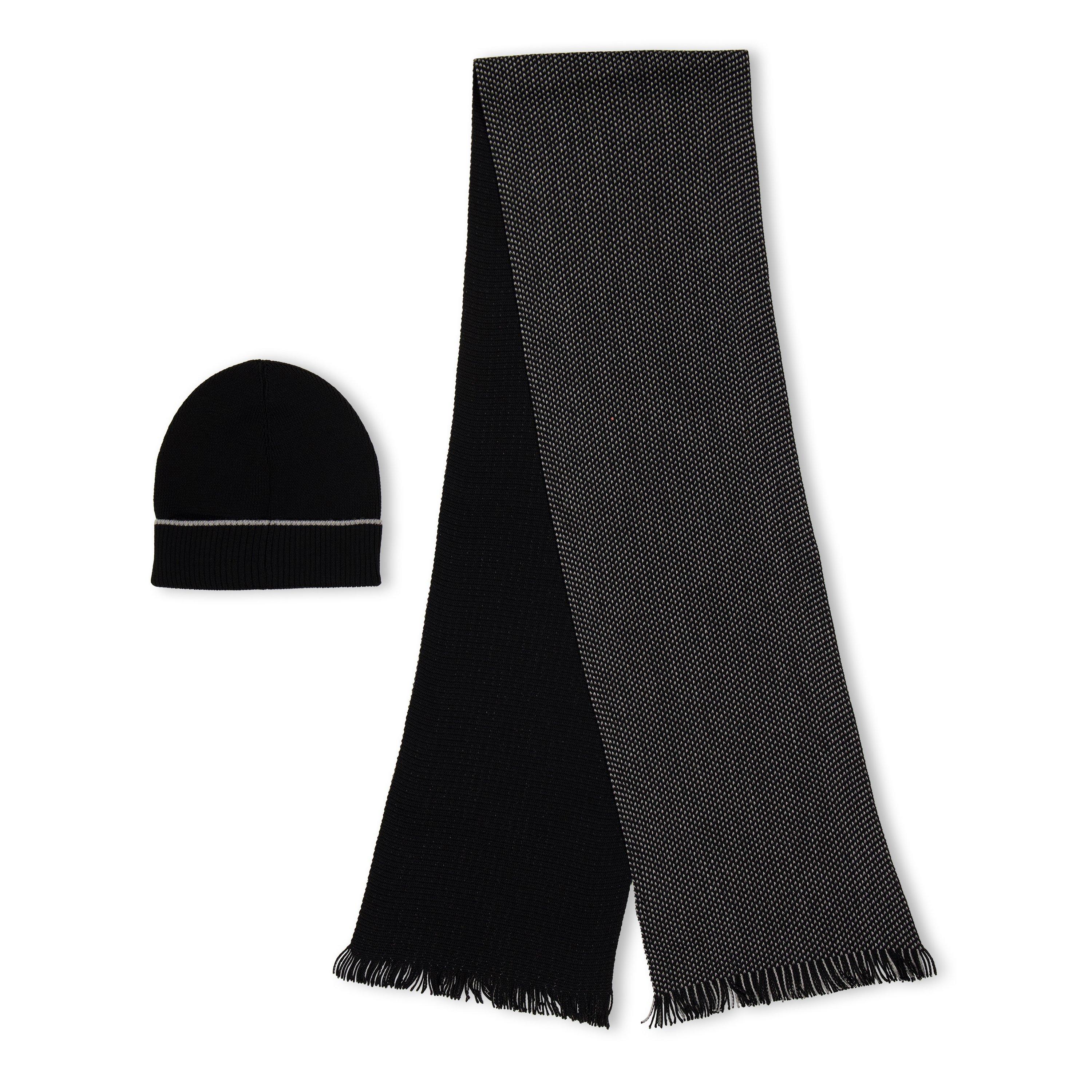 Black - Boss - Litalo Set 10243803 01 Midweight Scarve Mens - 2