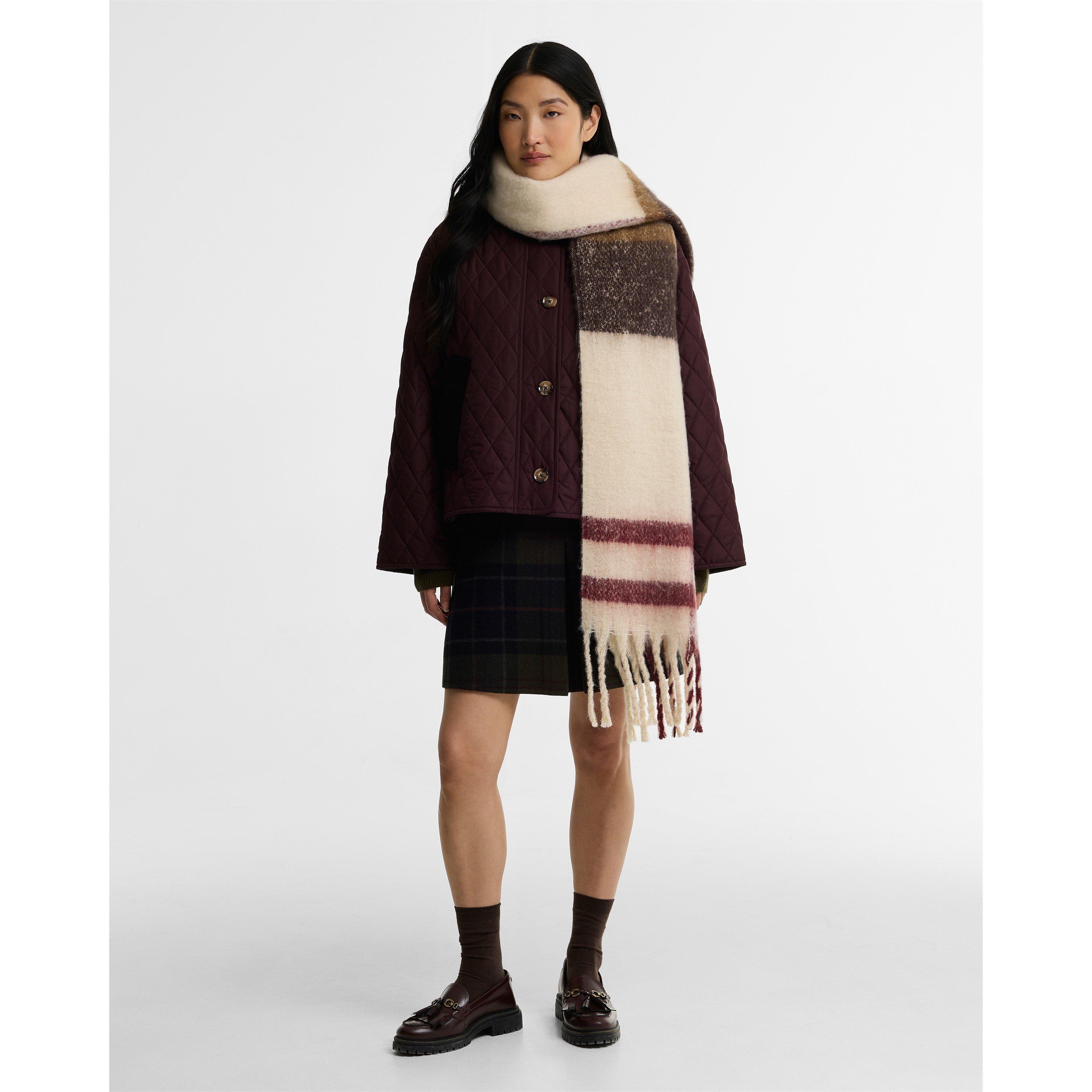 Ecru M Tartan - Barbour - Isla Scarf - 5