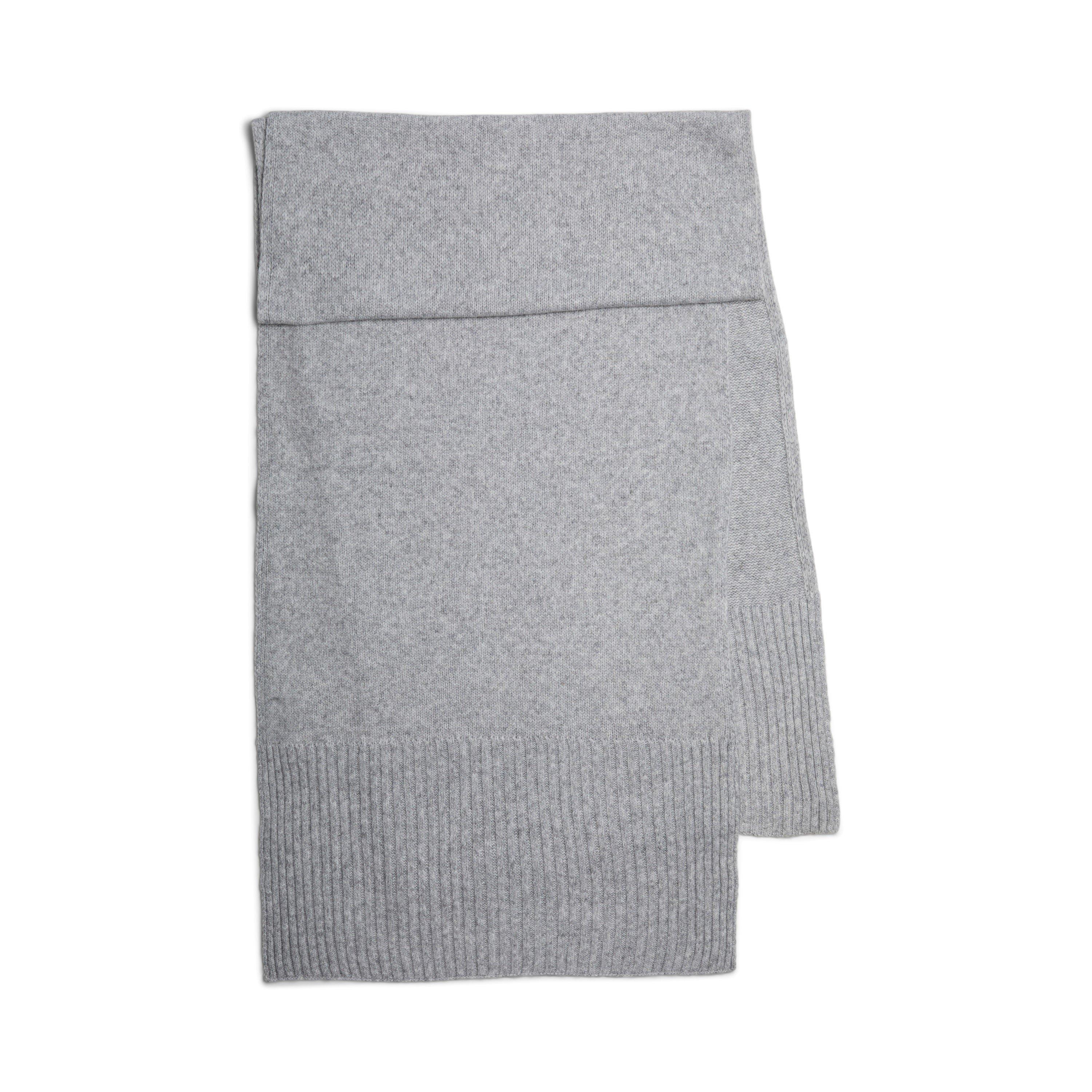Light Grey Mel - Pieces - Knit Midweight Scarf - 2