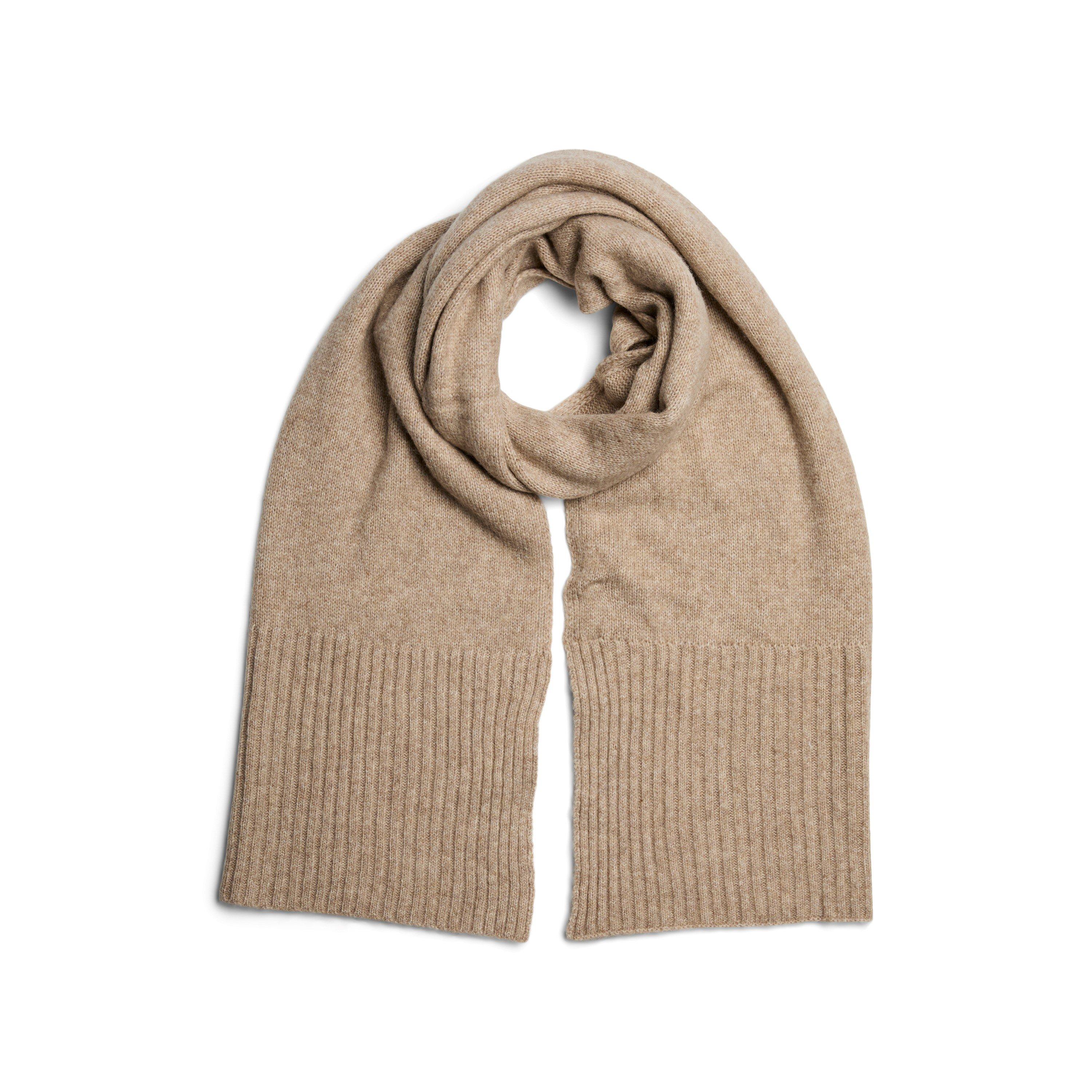 Pieces Women's Knit Midweight Scarf - Silver Mink