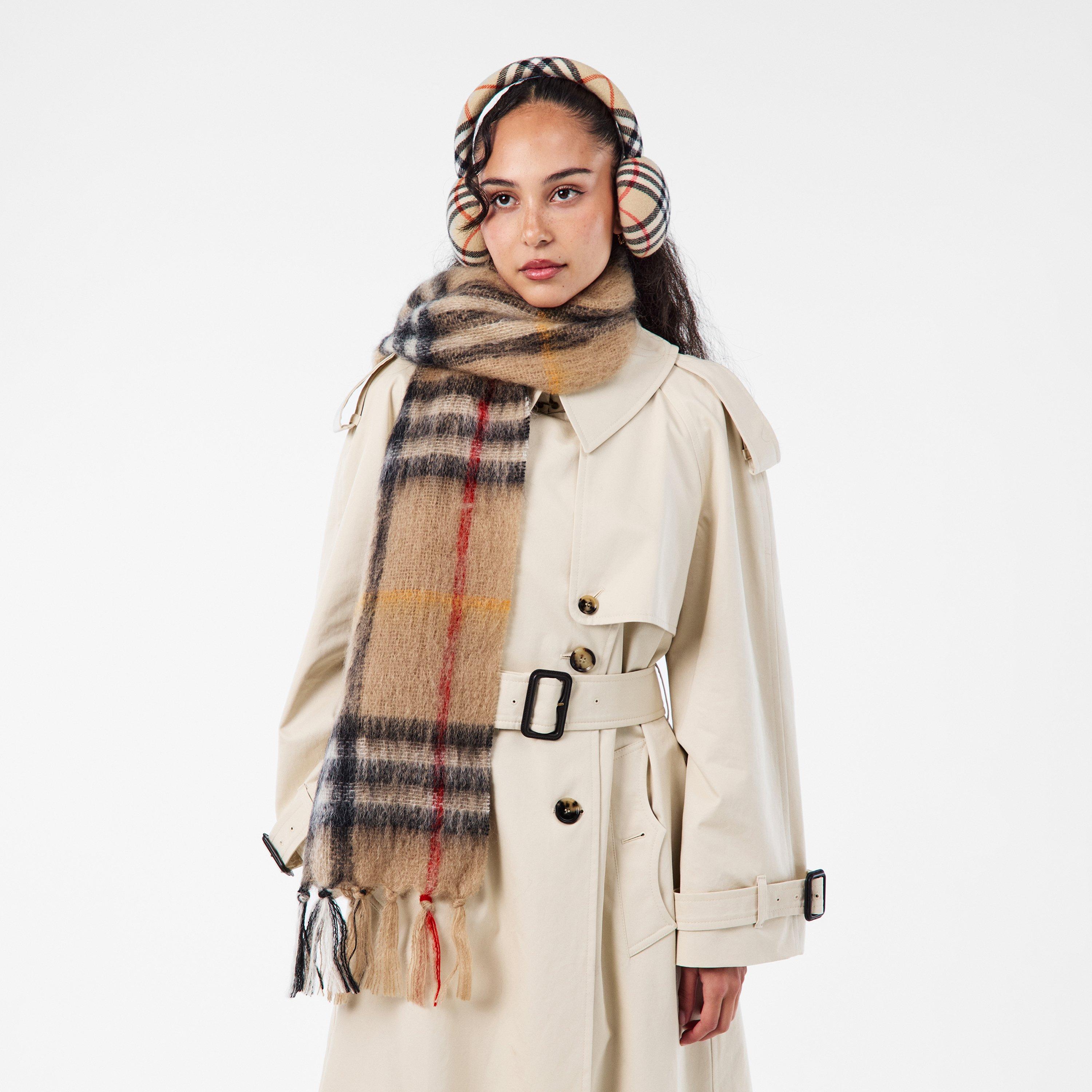 Sand - Burberry - Women's Giant Mohair Midweight Scarf - 2