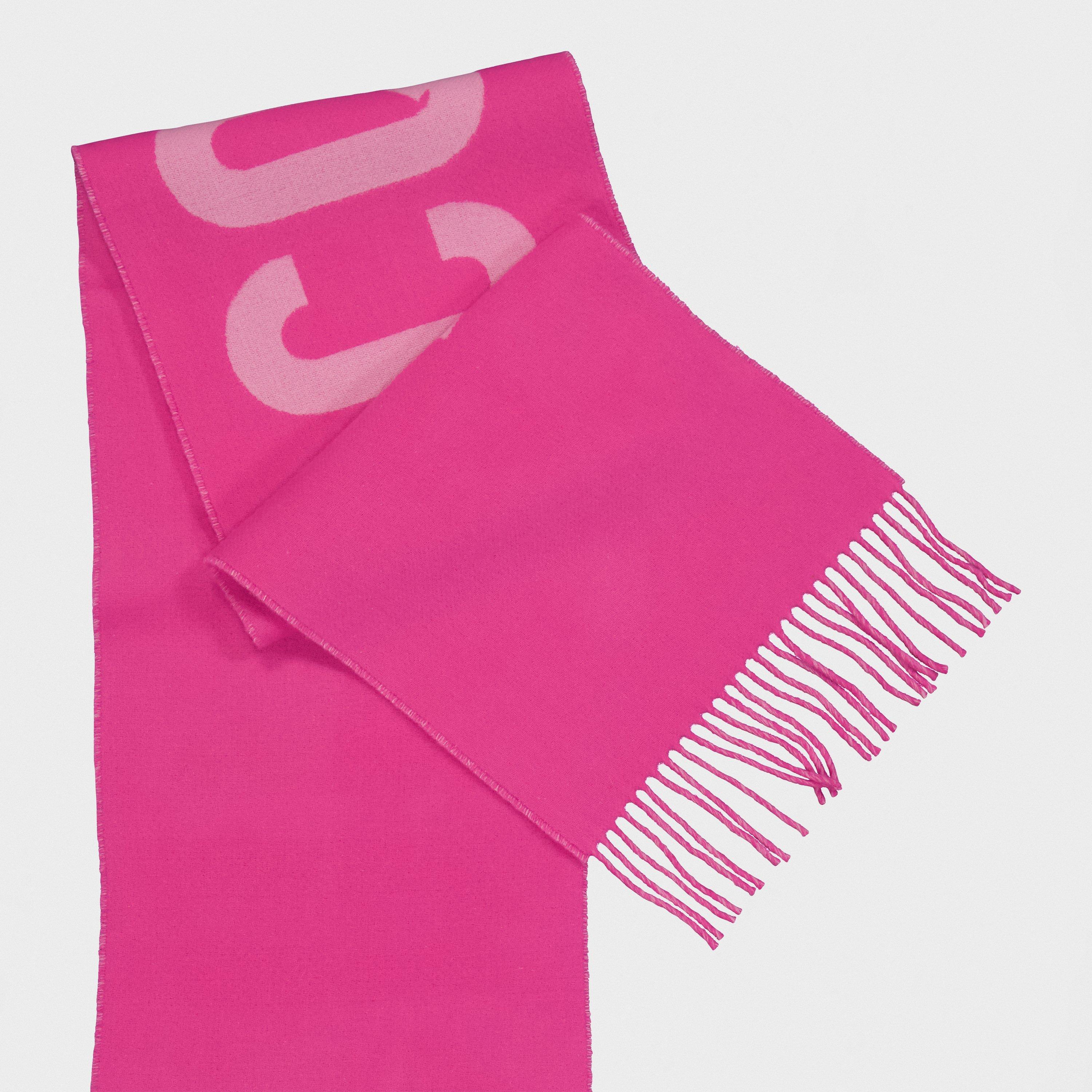 Pink - Jacquemus - Women's Jacquard Wool L'Écharpe Scarf - 2