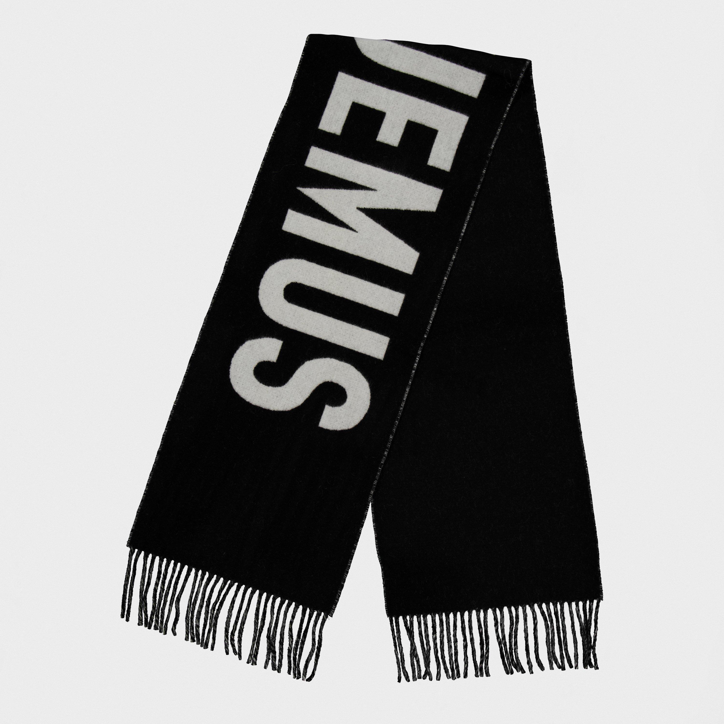 Jacquemus Women's Jacquard Wool L'Écharpe Scarf - Black
