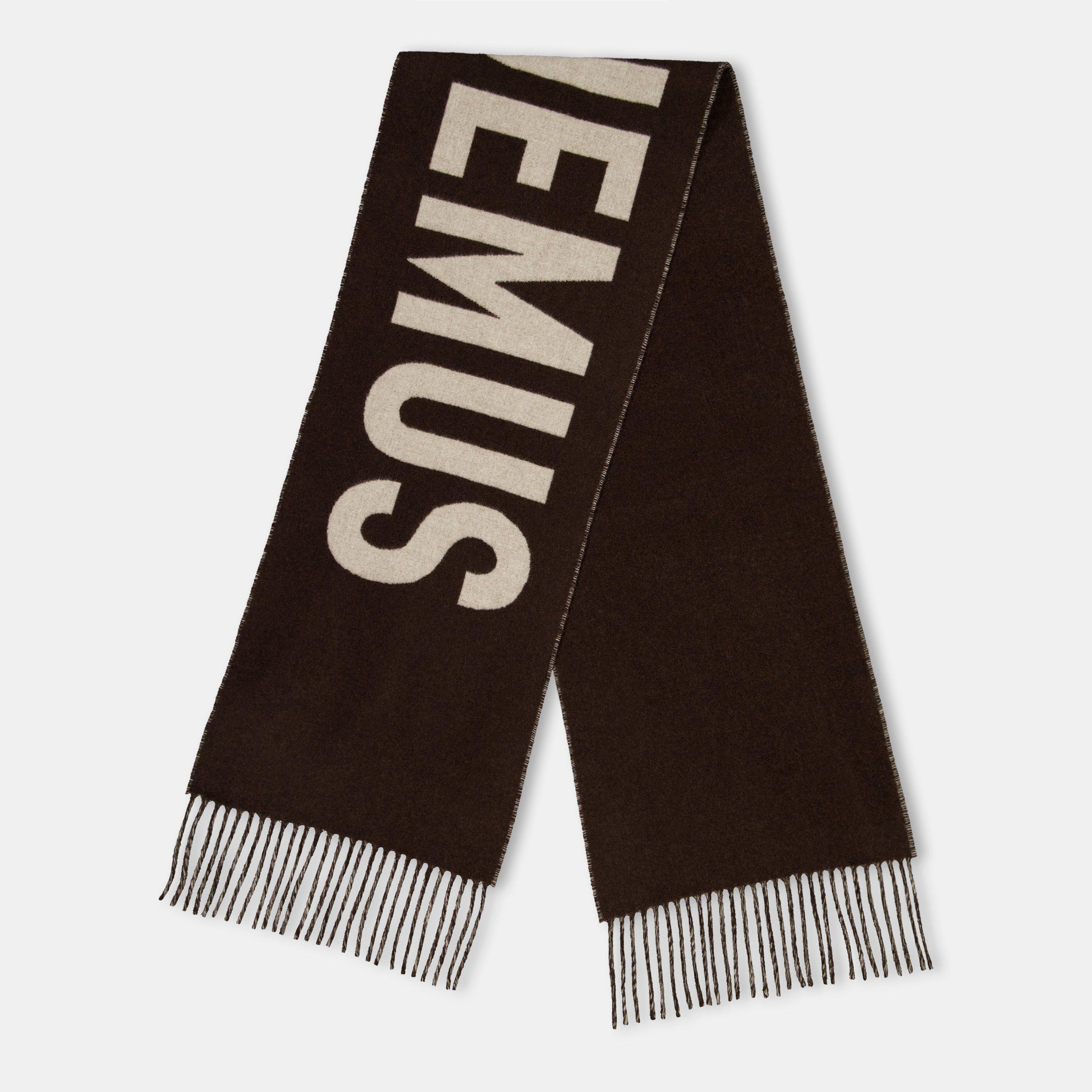 Jacquemus Women's Jacquard Wool L'Écharpe Scarf - Brown