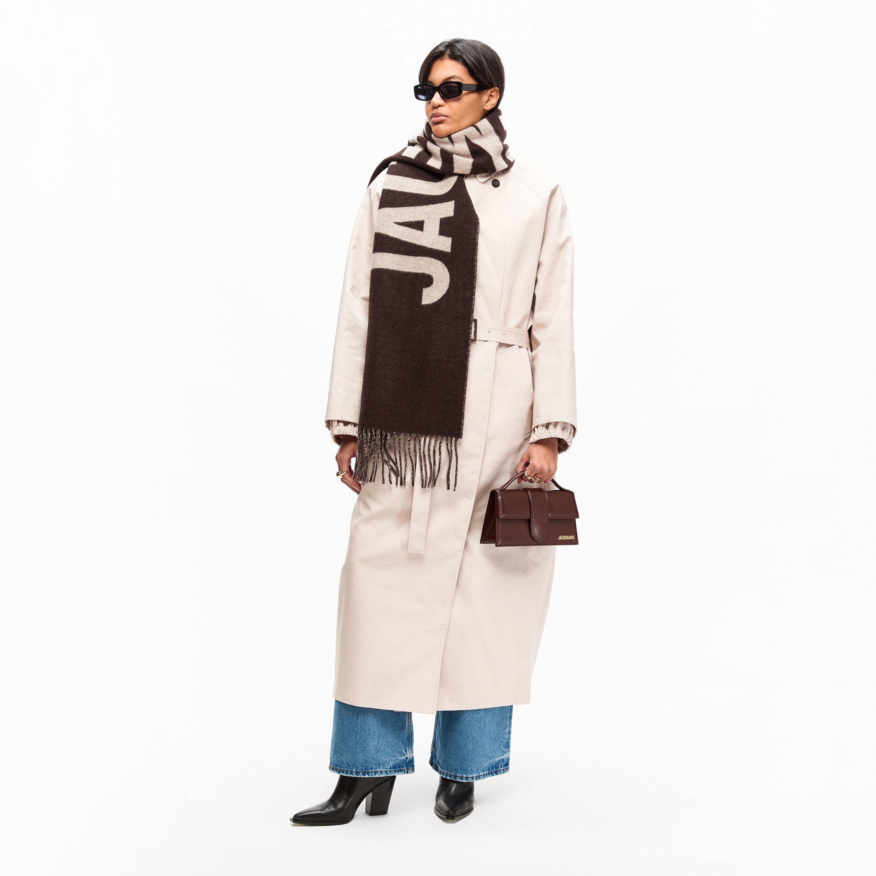 Multi Brown - Jacquemus - Women's Jacquard Wool L'Écharpe Scarf - 4