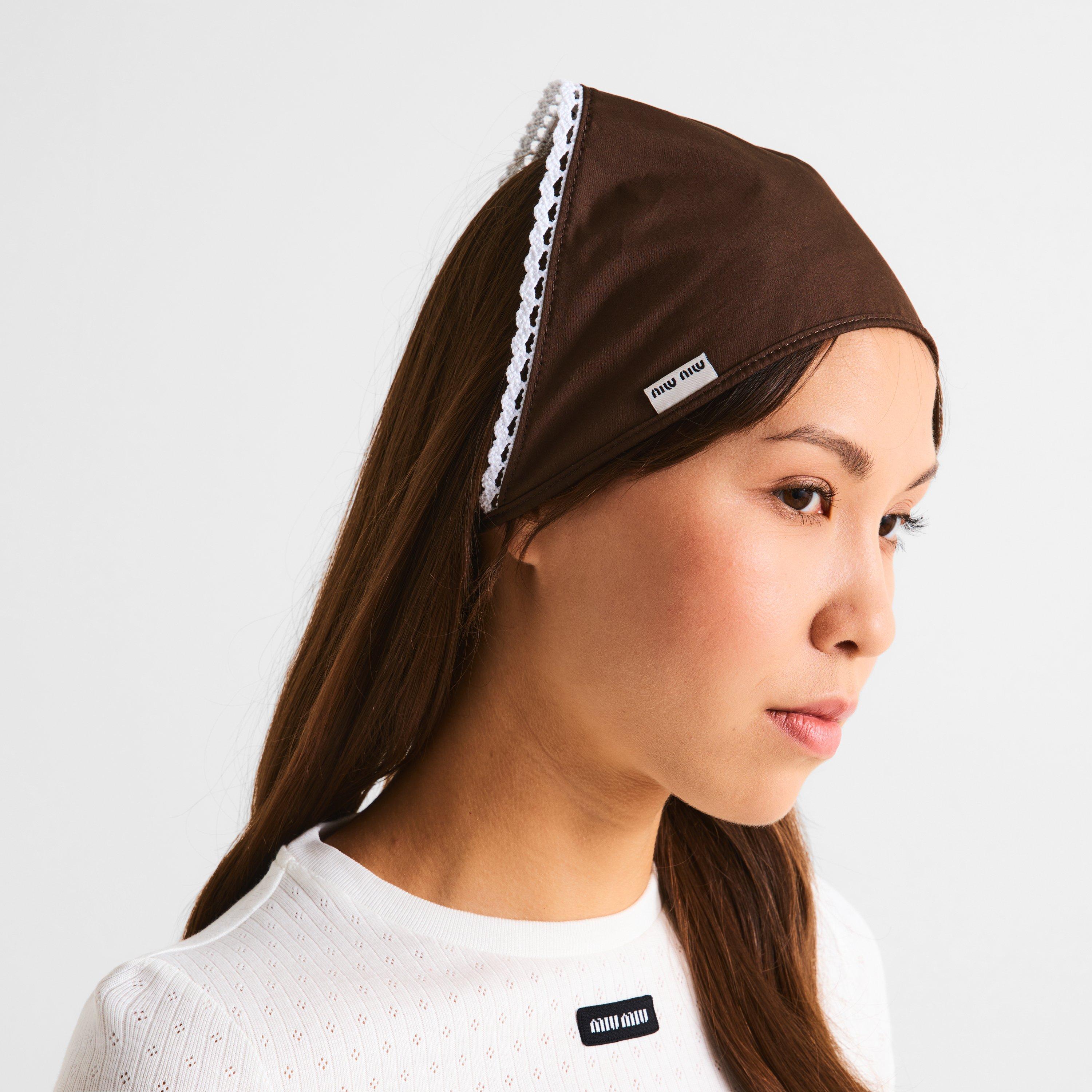 Ebano/Bianco - Miu Miu - Women's Bandana - 2