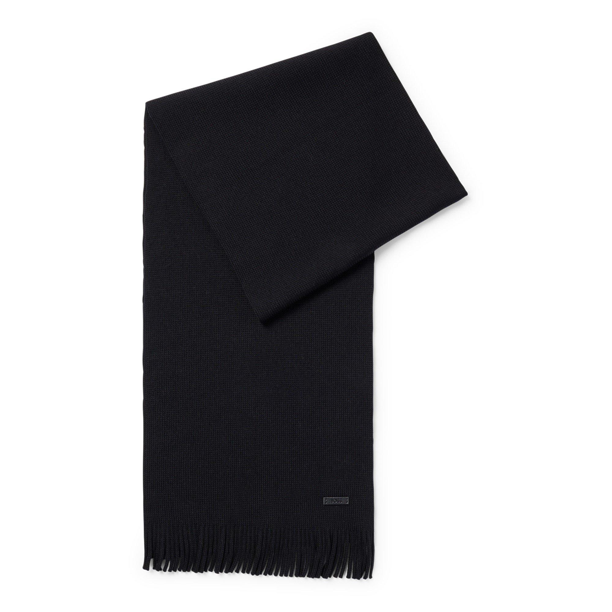 Black - Boss - Men's Albas Midweight Scarf - 1
