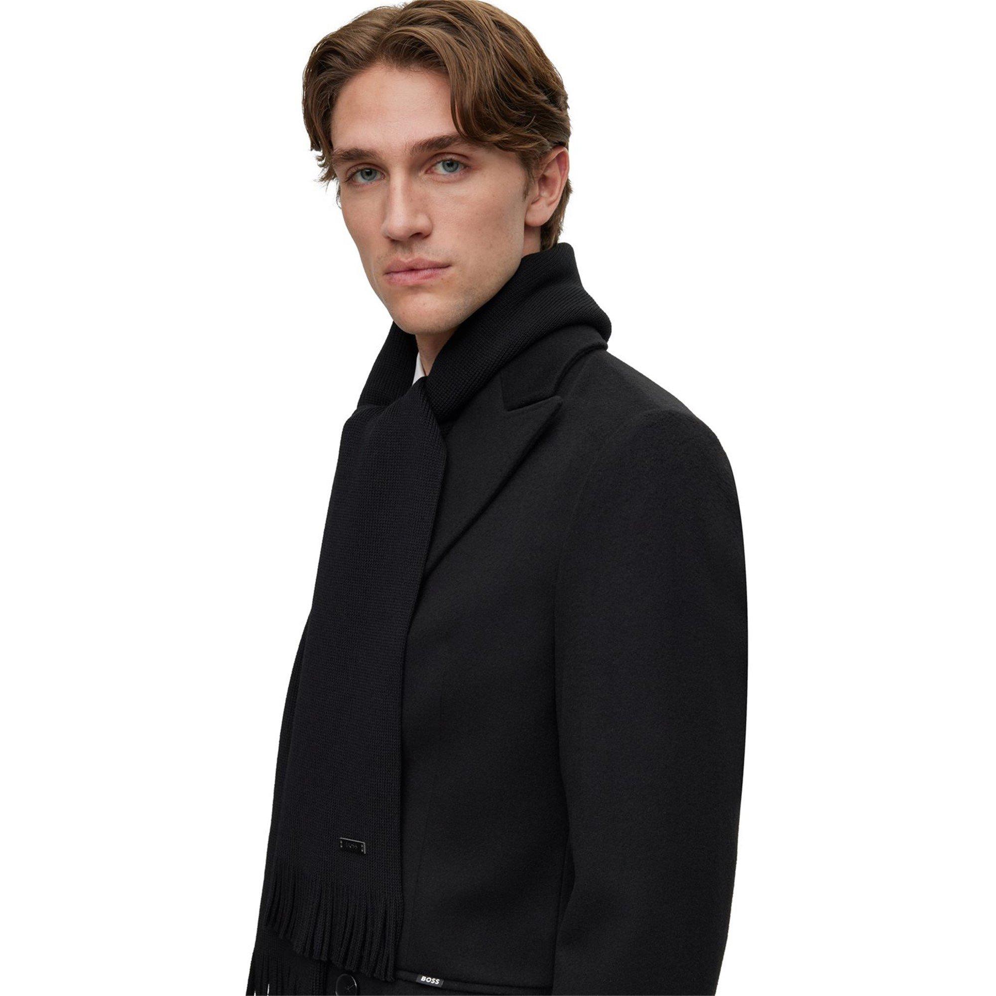 Black - Boss - Men's Albas Midweight Scarf - 3