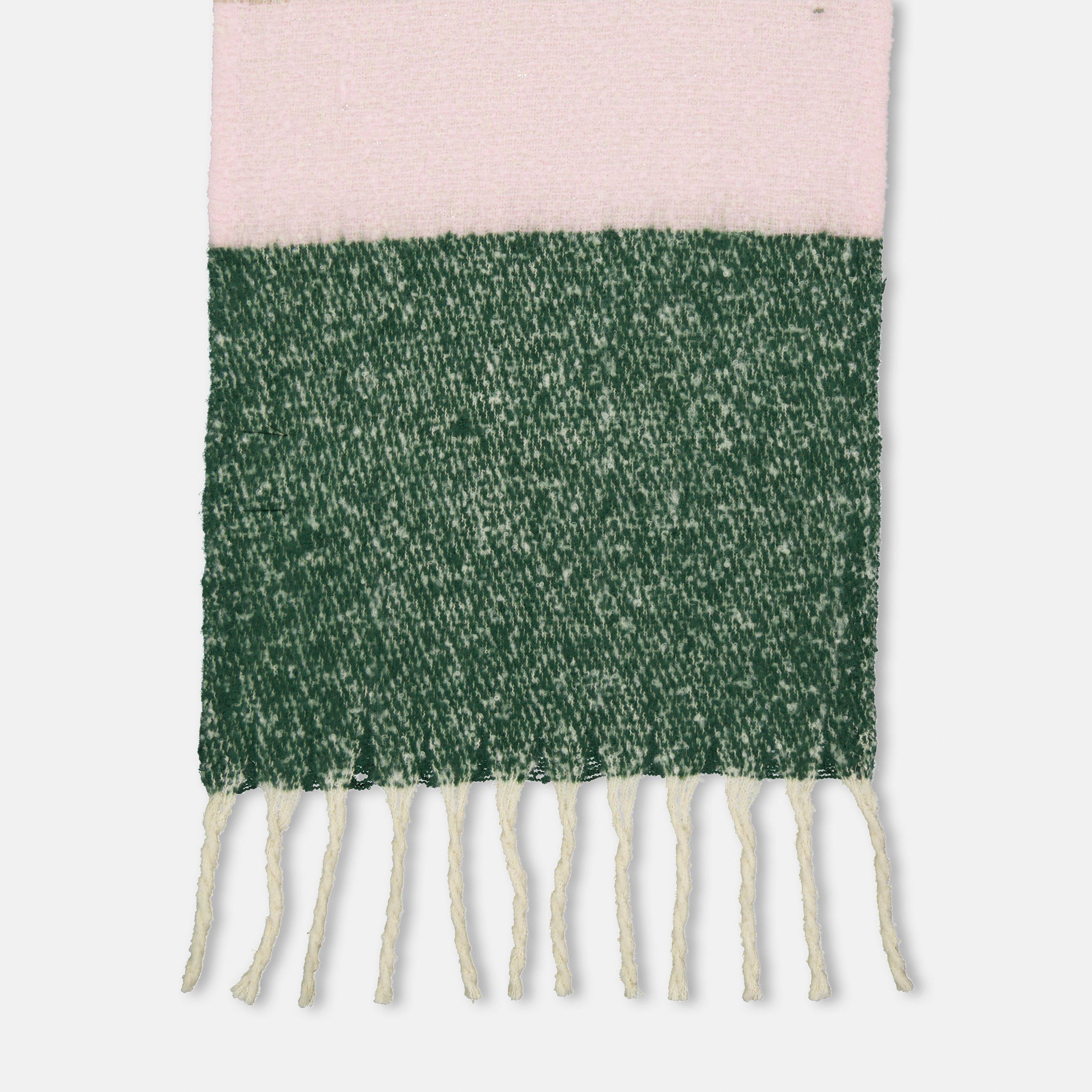 Grøn/Rød - Pieces - Midweight Scarf - 2