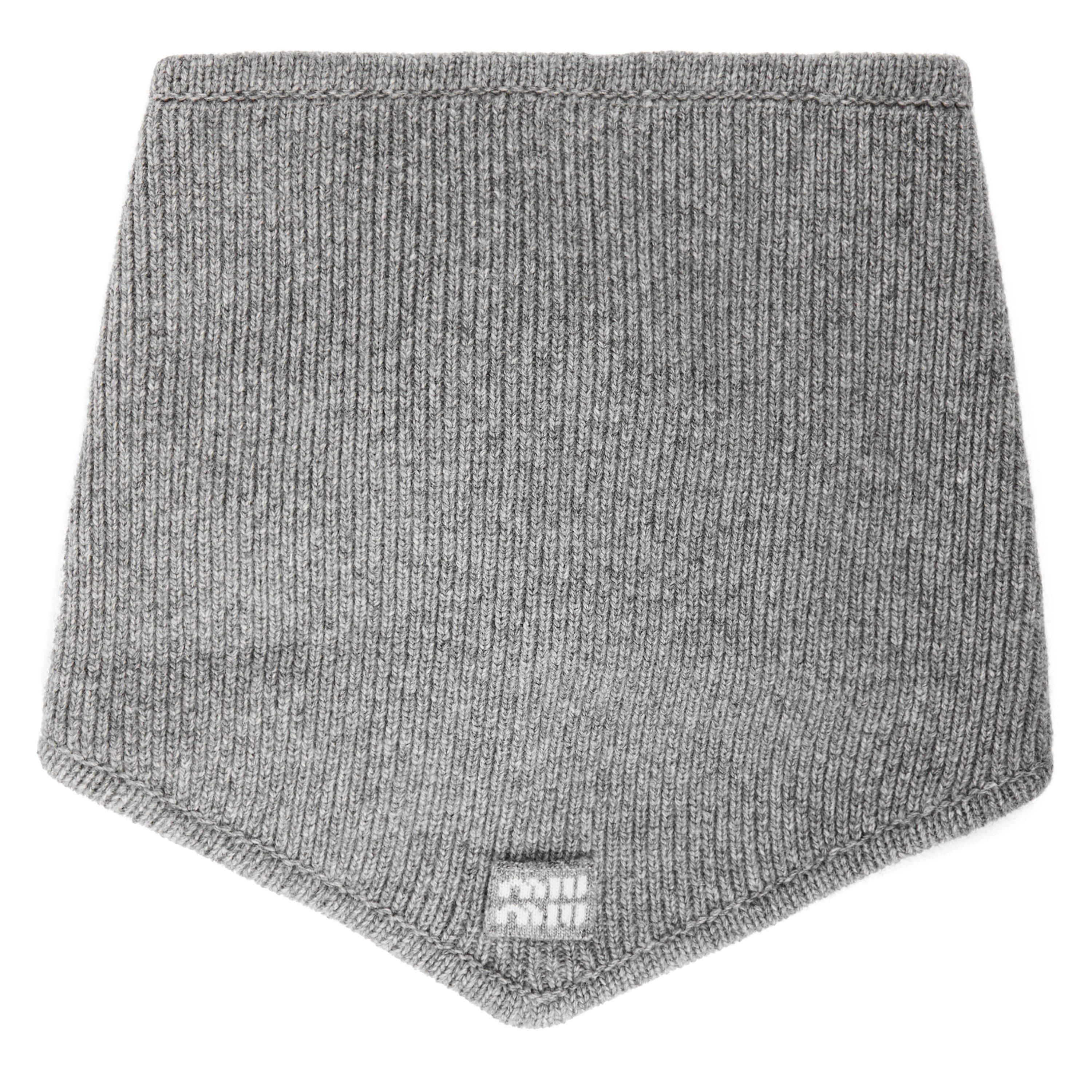 Grigio - Miu Miu - Miu Cashmere Scarf Ld64 - 1