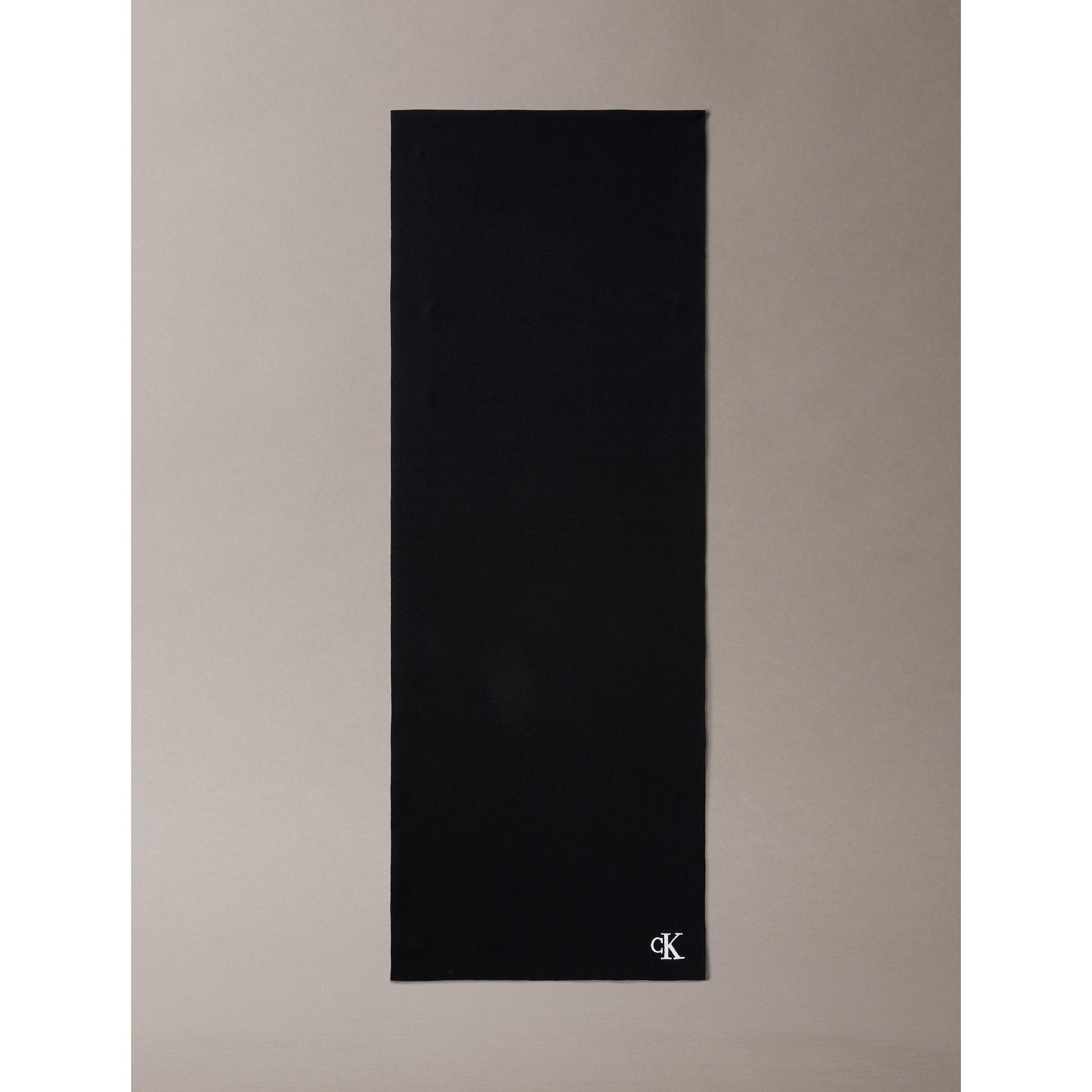Black - Calvin Klein - Women's CK Rib Midweight Scarf - 2