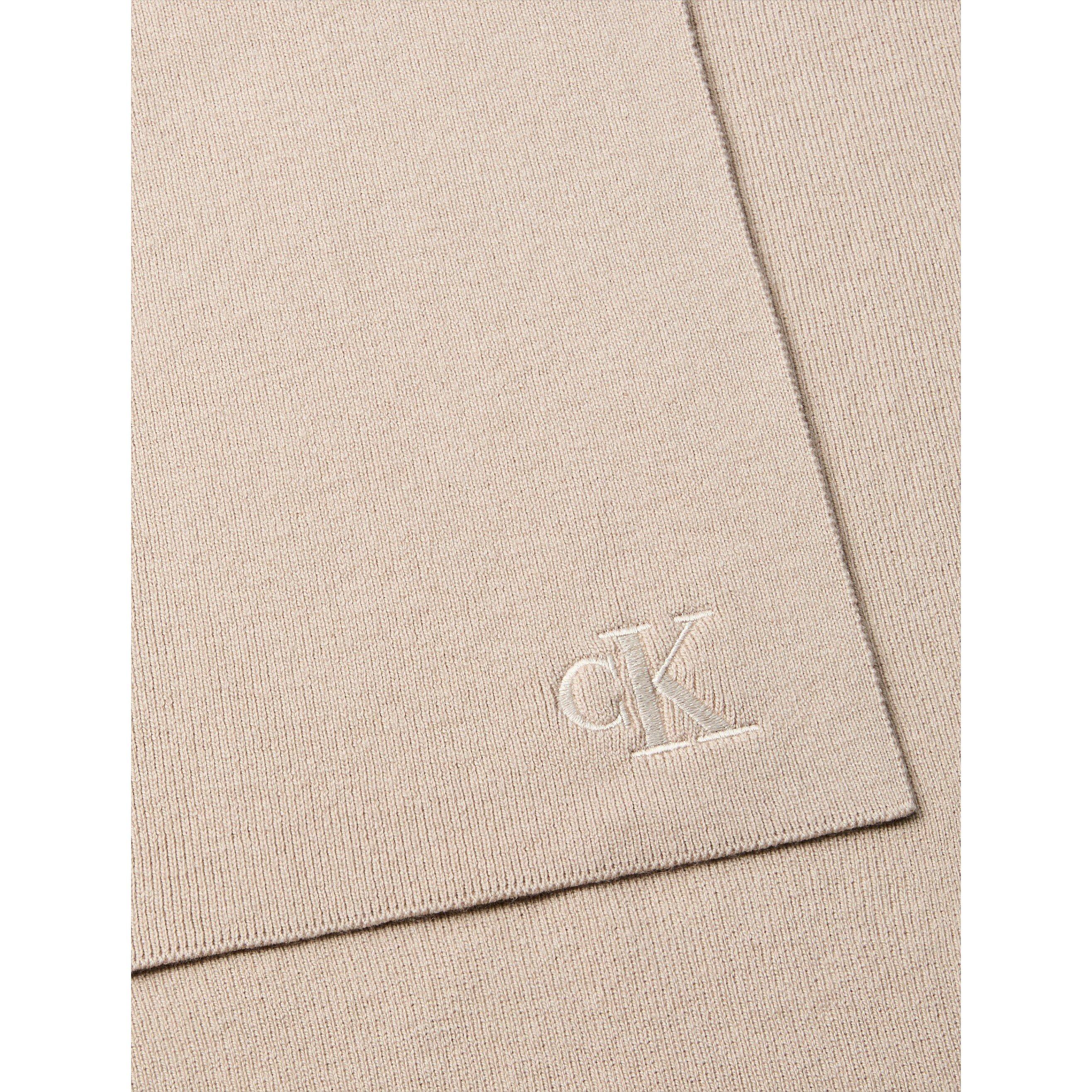Beige - Calvin Klein - Women's CK Rib Midweight Scarf - 4