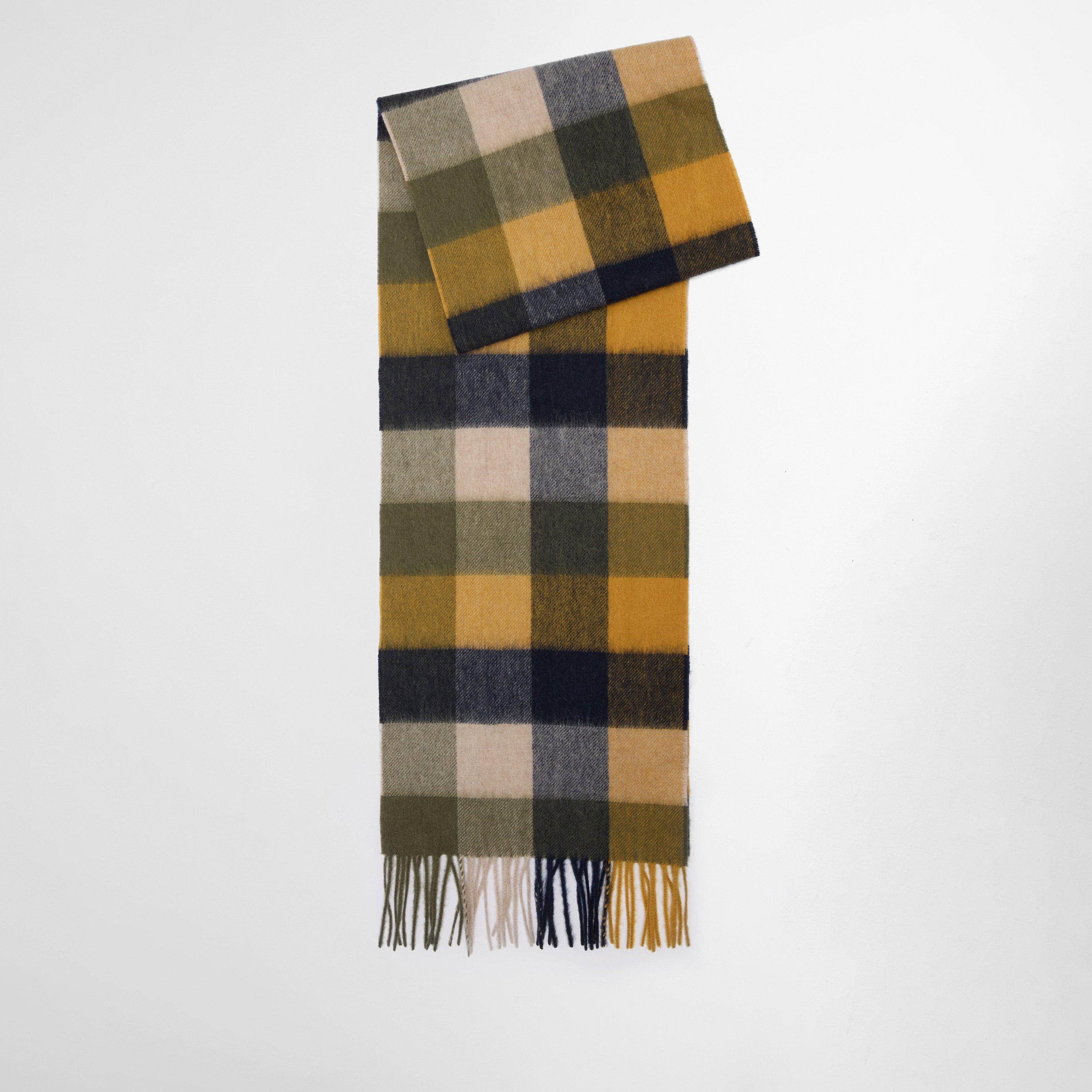Forest Mist - Barbour - Large Tattersall Scarf - 1