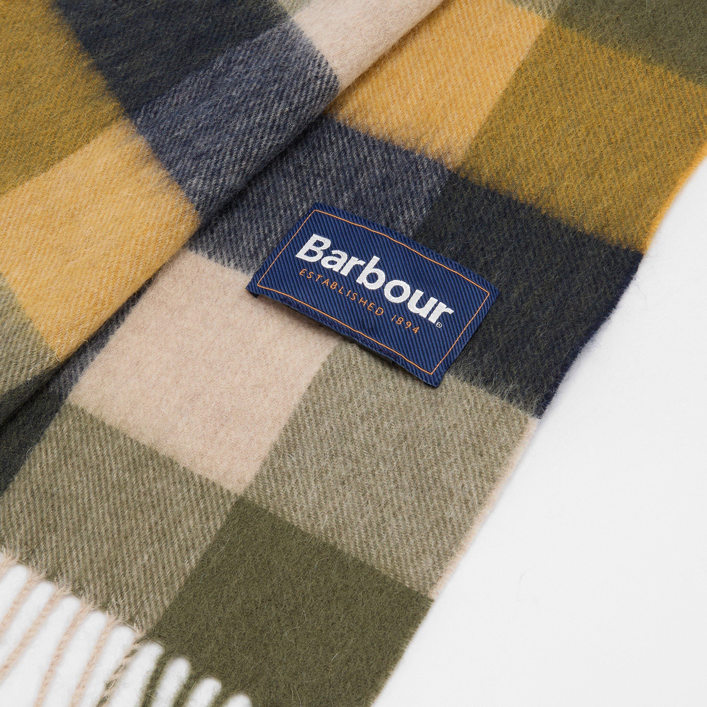 Forest Mist - Barbour - Large Tattersall Scarf - 4