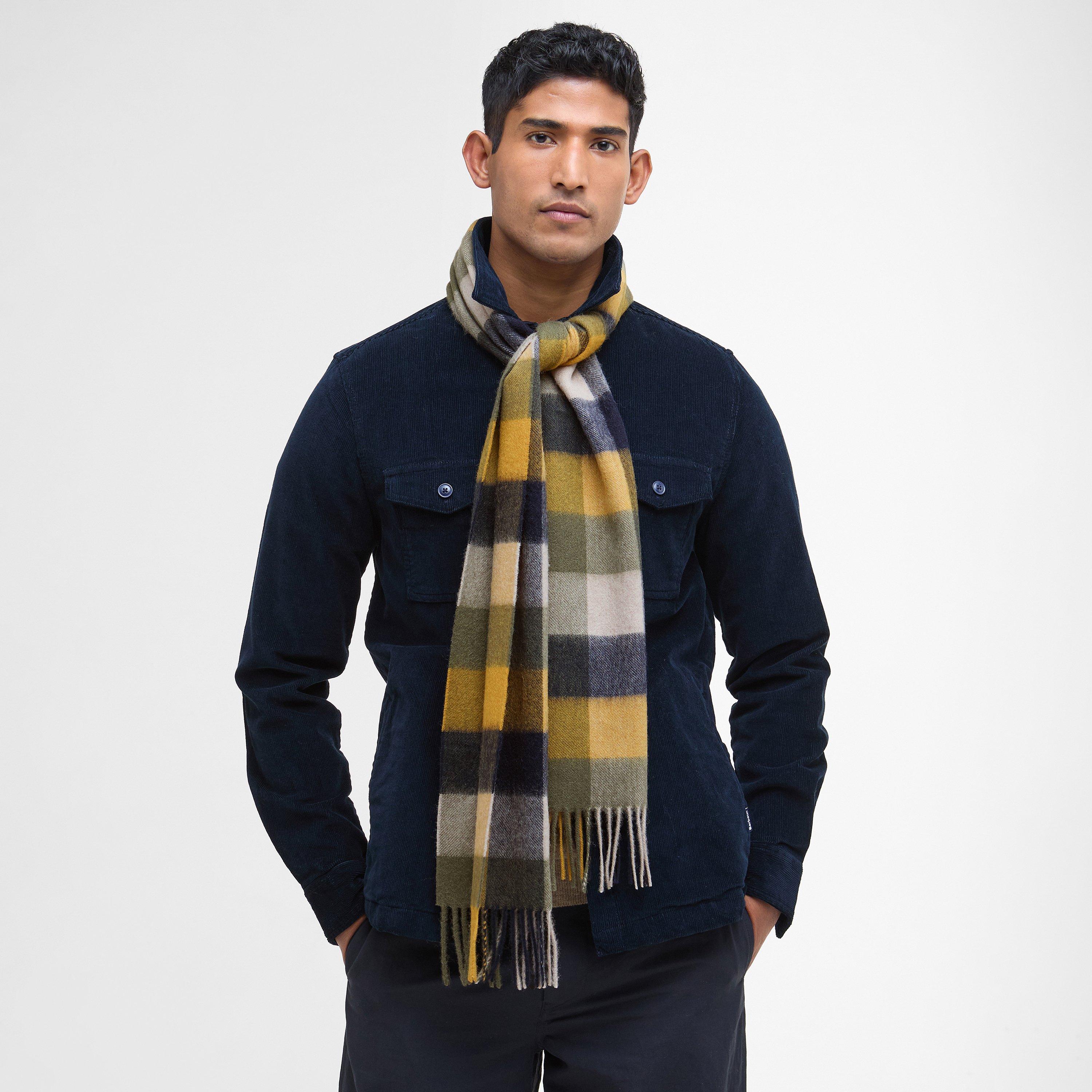 Forest Mist - Barbour - Large Tattersall Scarf - 7