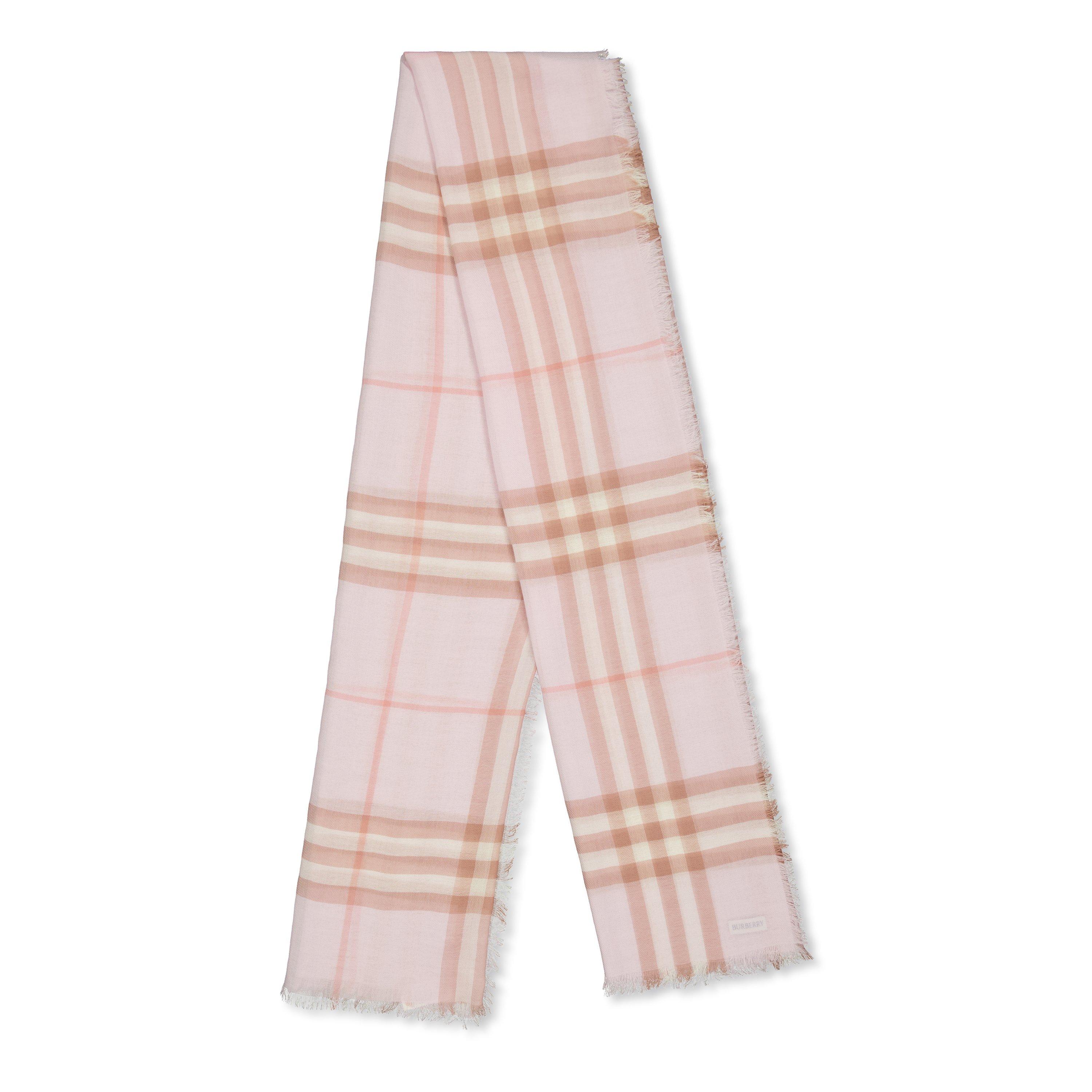 Quartz Pink - Burberry - Burb Check Scarf Ld62 - 1