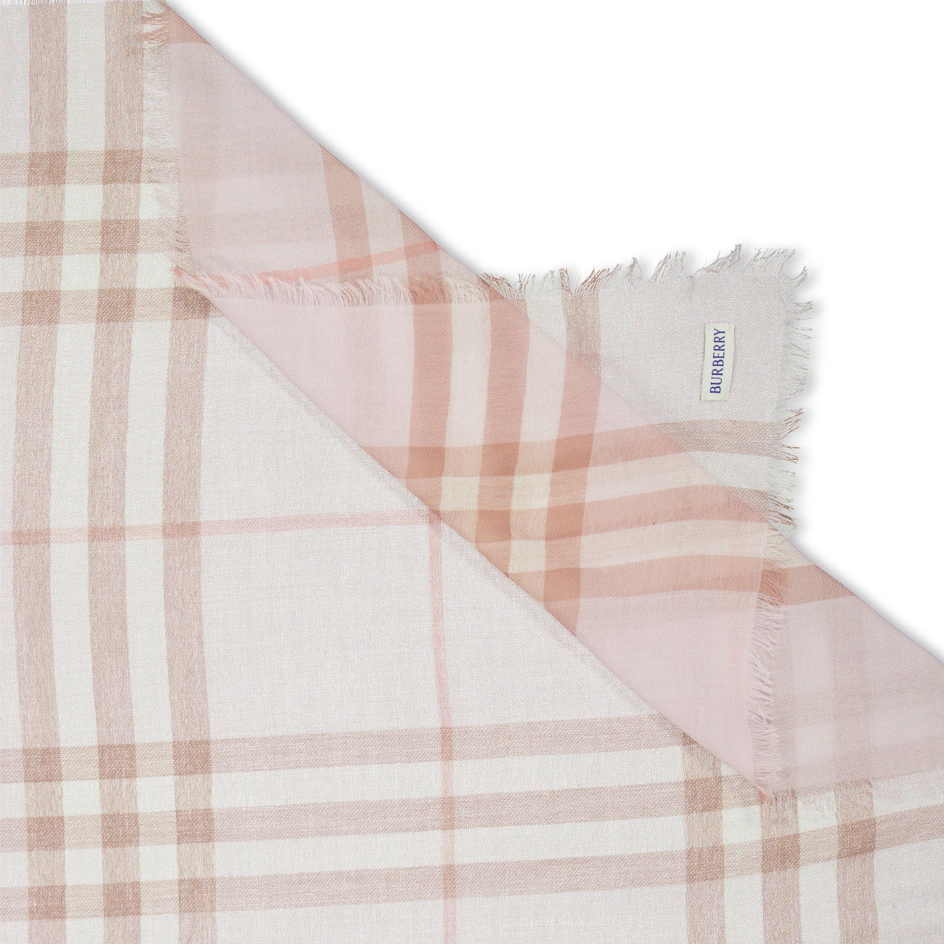 Quartz Pink - Burberry - Burb Check Scarf Ld62 - 2
