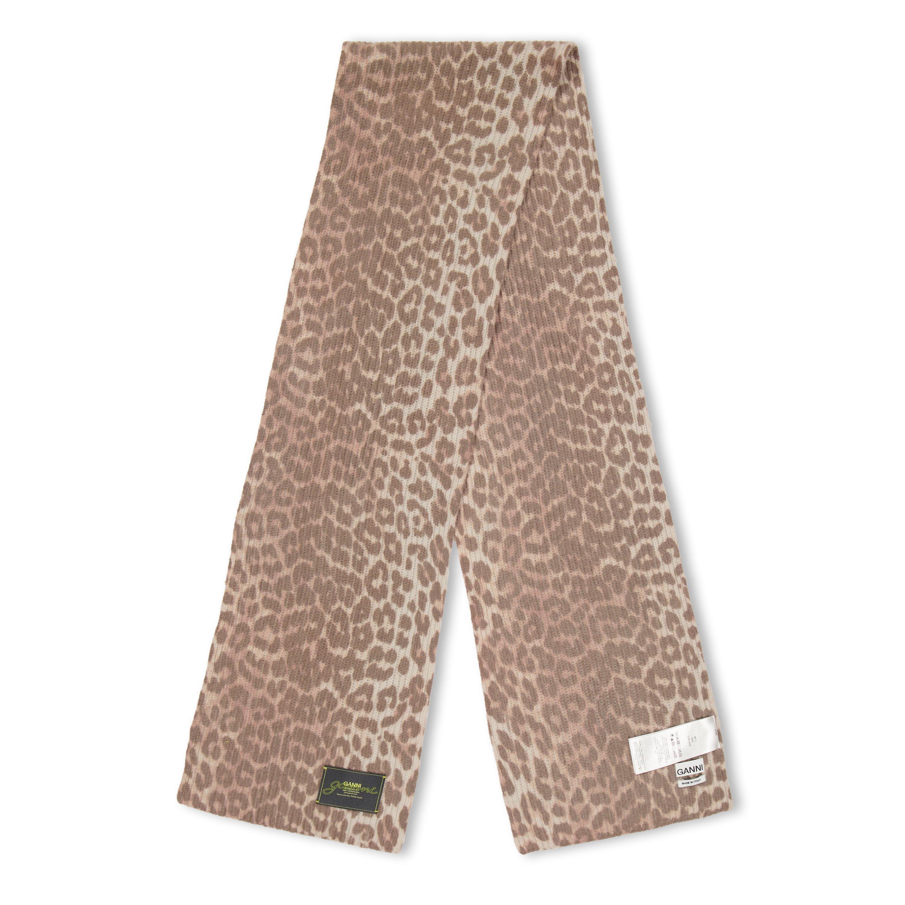 Leopard - Ganni - Ganni Wool Knt Scarf Ld62 - 1