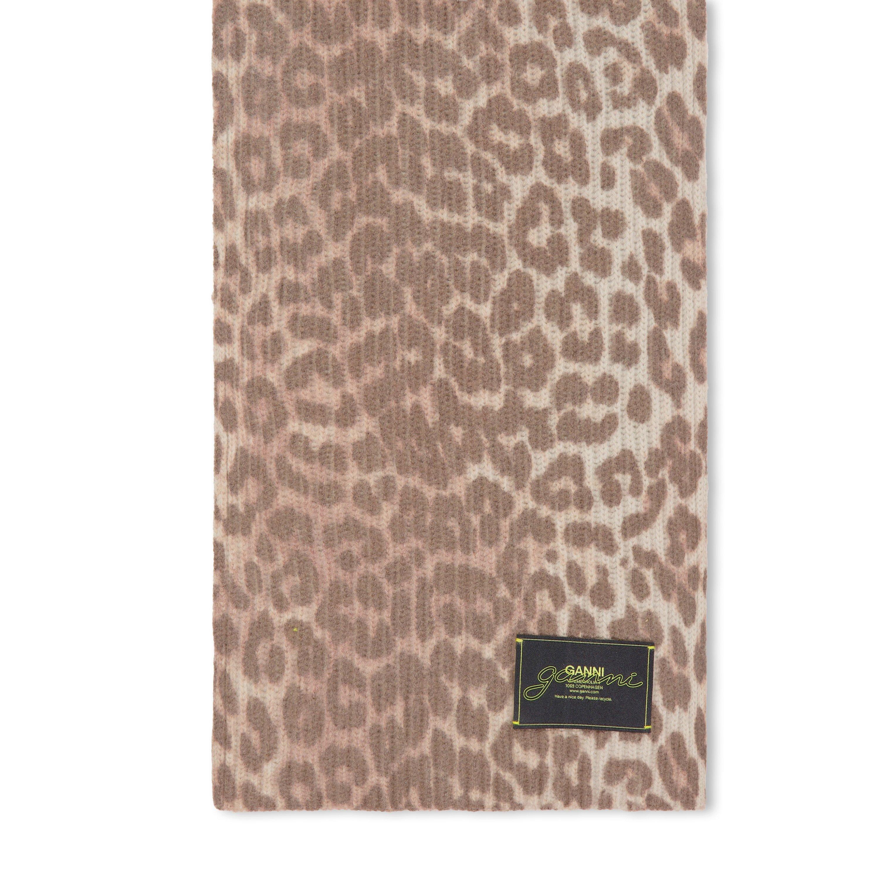 Leopard - Ganni - Ganni Wool Knt Scarf Ld62 - 2