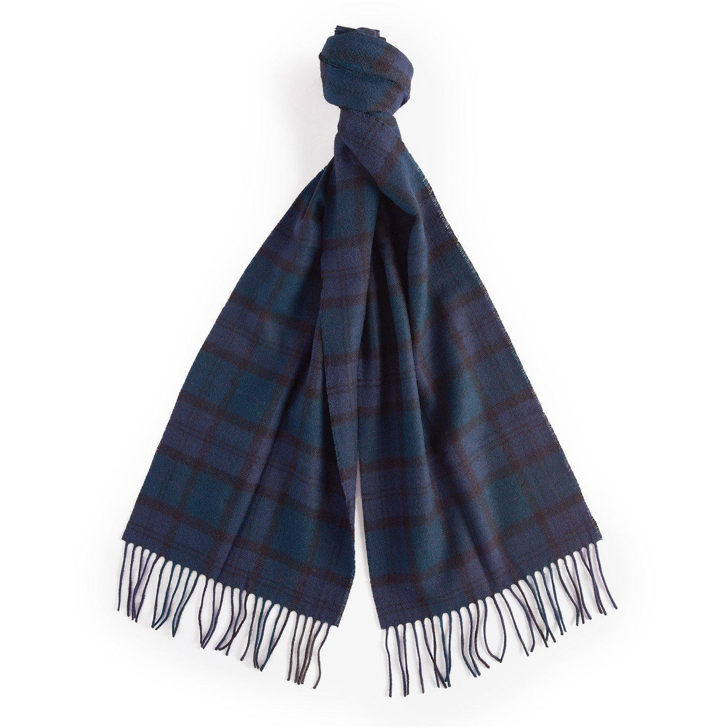 Black/Nvy NY91 - Barbour - Tartan Lambswool Scarf - 1