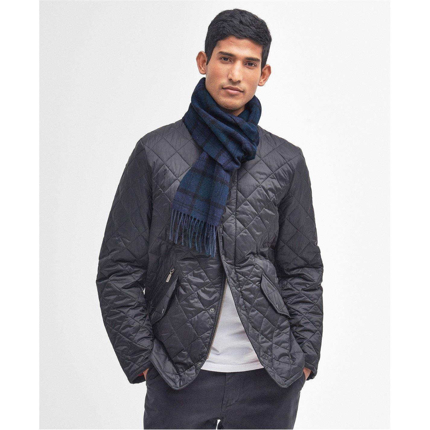 Black/Nvy NY91 - Barbour - Tartan Lambswool Scarf - 3