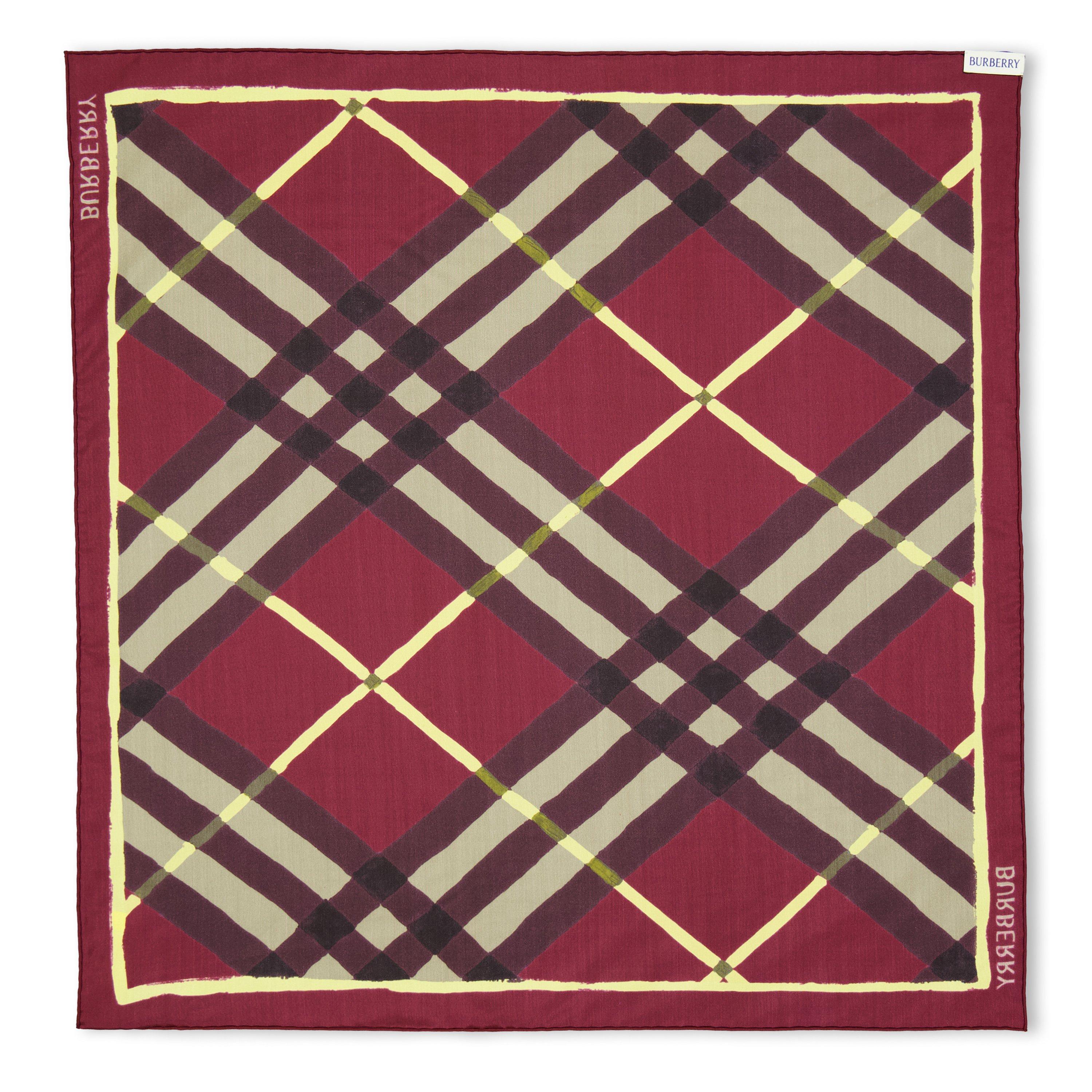 Vineyard Red - Burberry - Burb Argyle Check Ld63 - 1