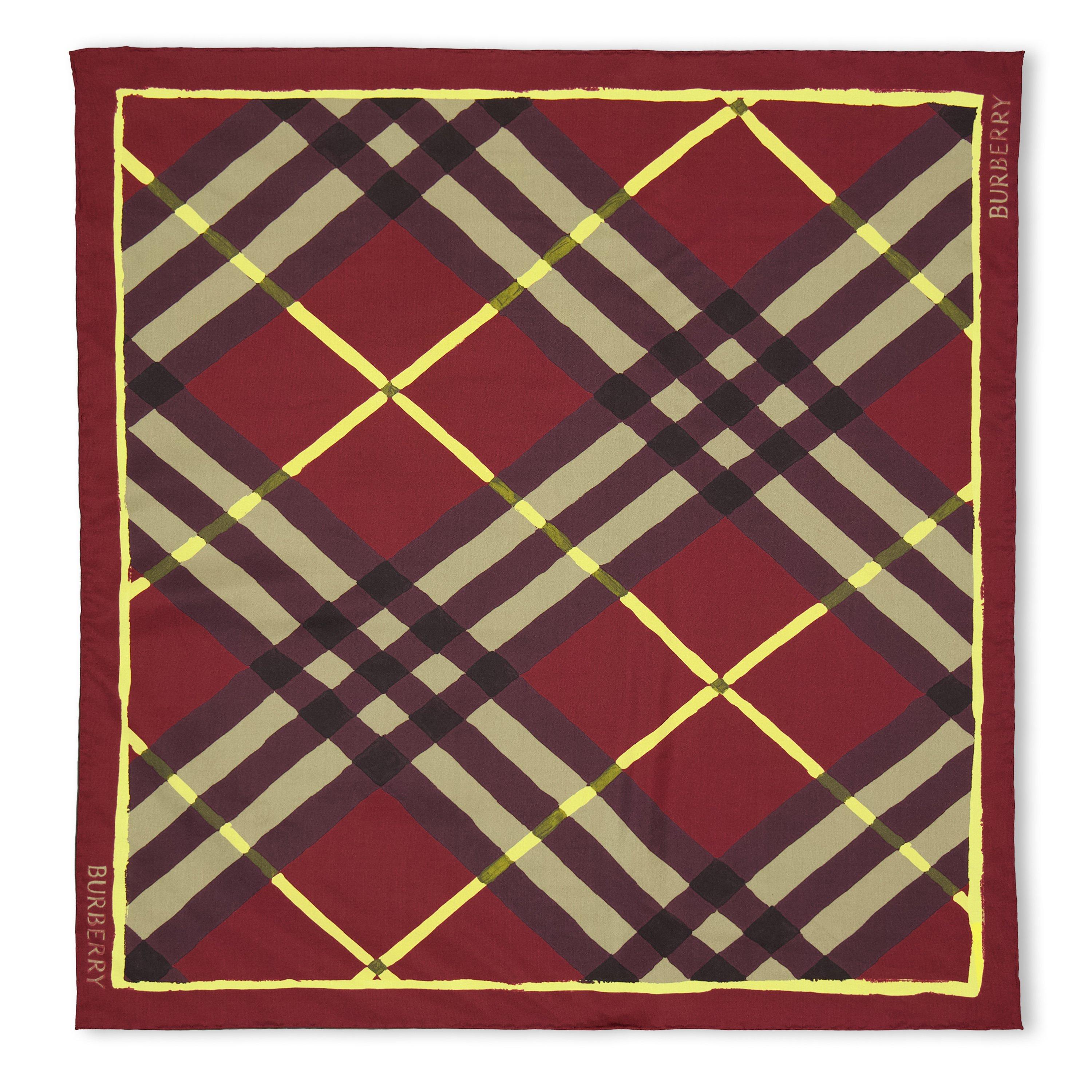 Vineyard Red - Burberry - Burb Argyle Check Ld63 - 2