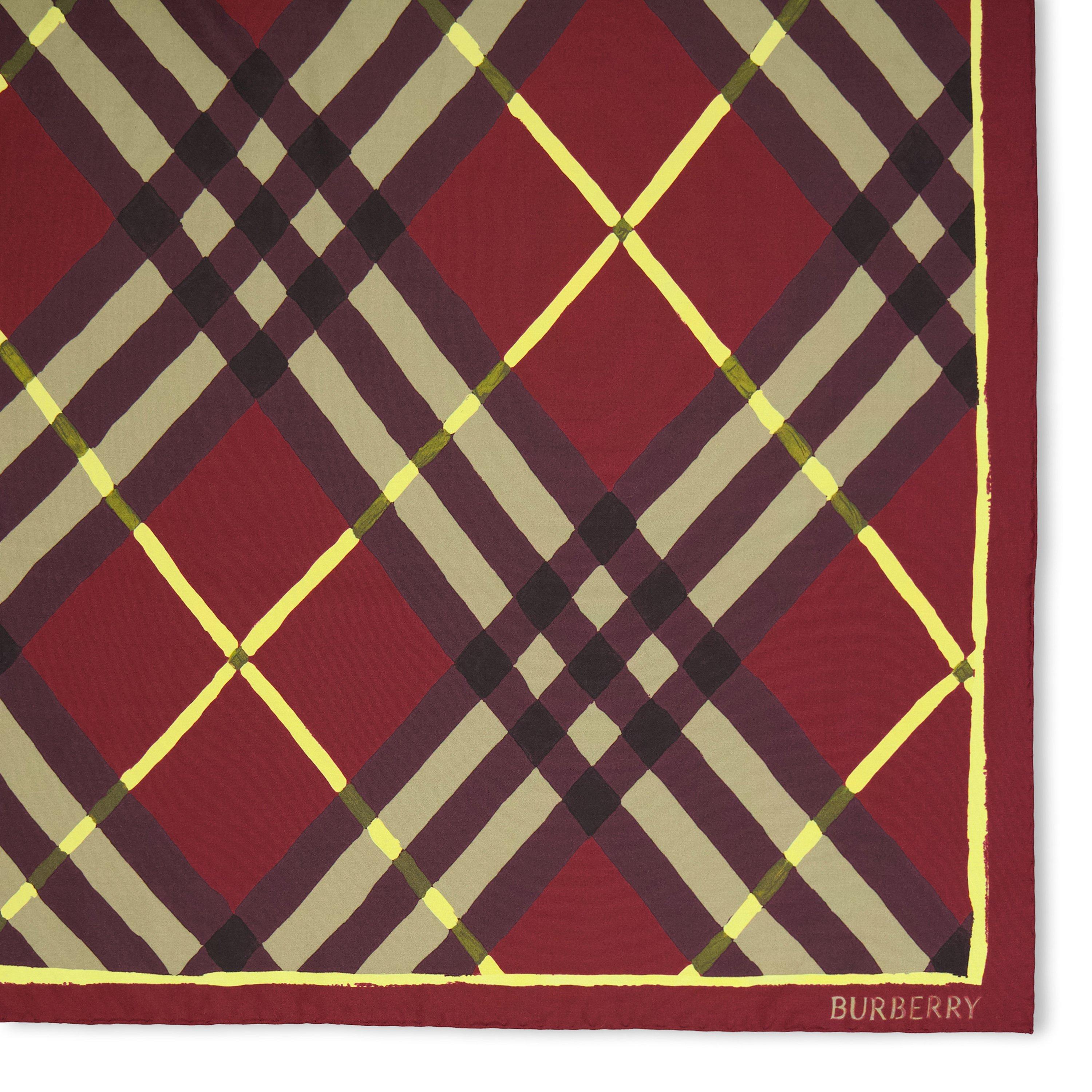 Vineyard Red - Burberry - Burb Argyle Check Ld63 - 3
