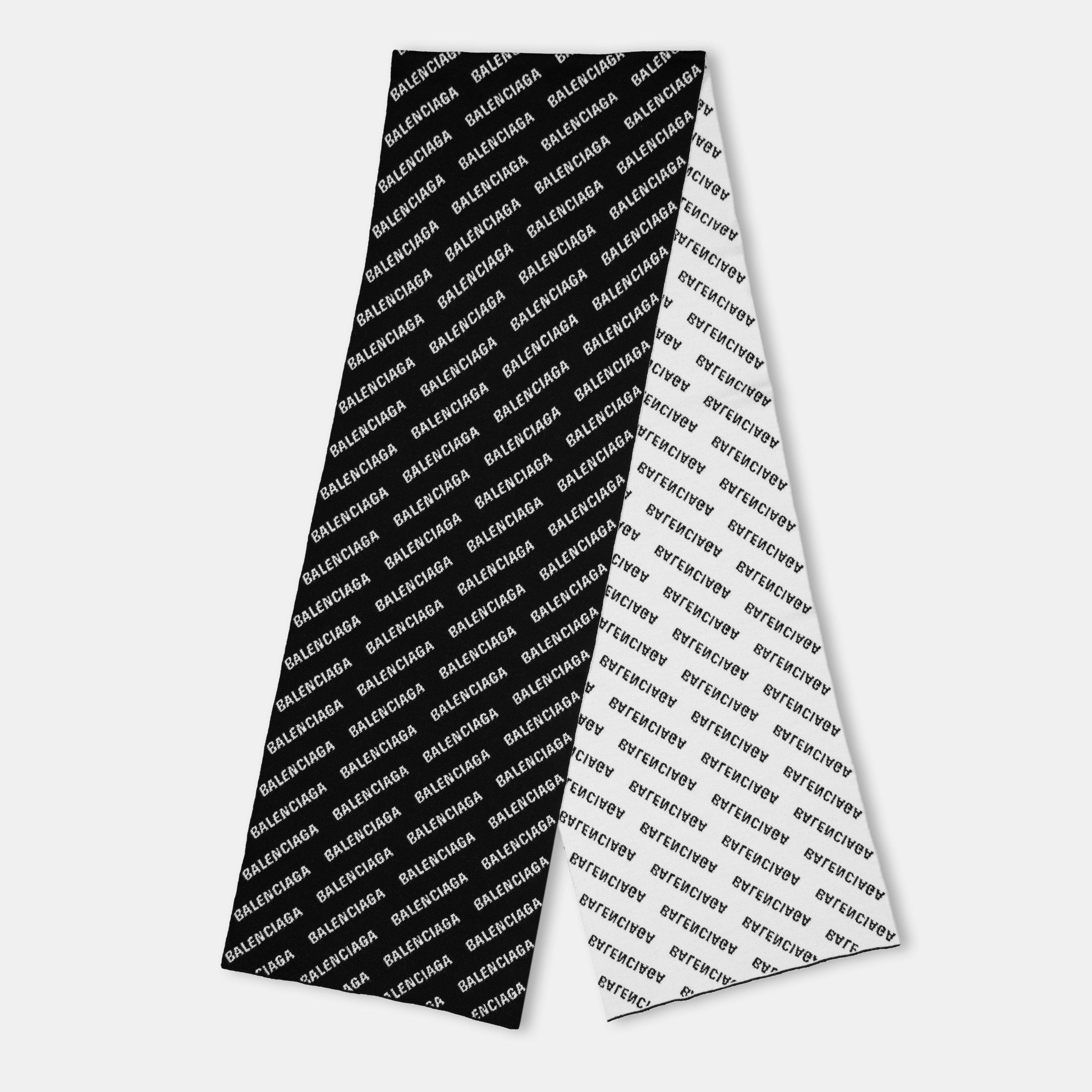 Black/White - Balenciaga - Women's Scarf - 1
