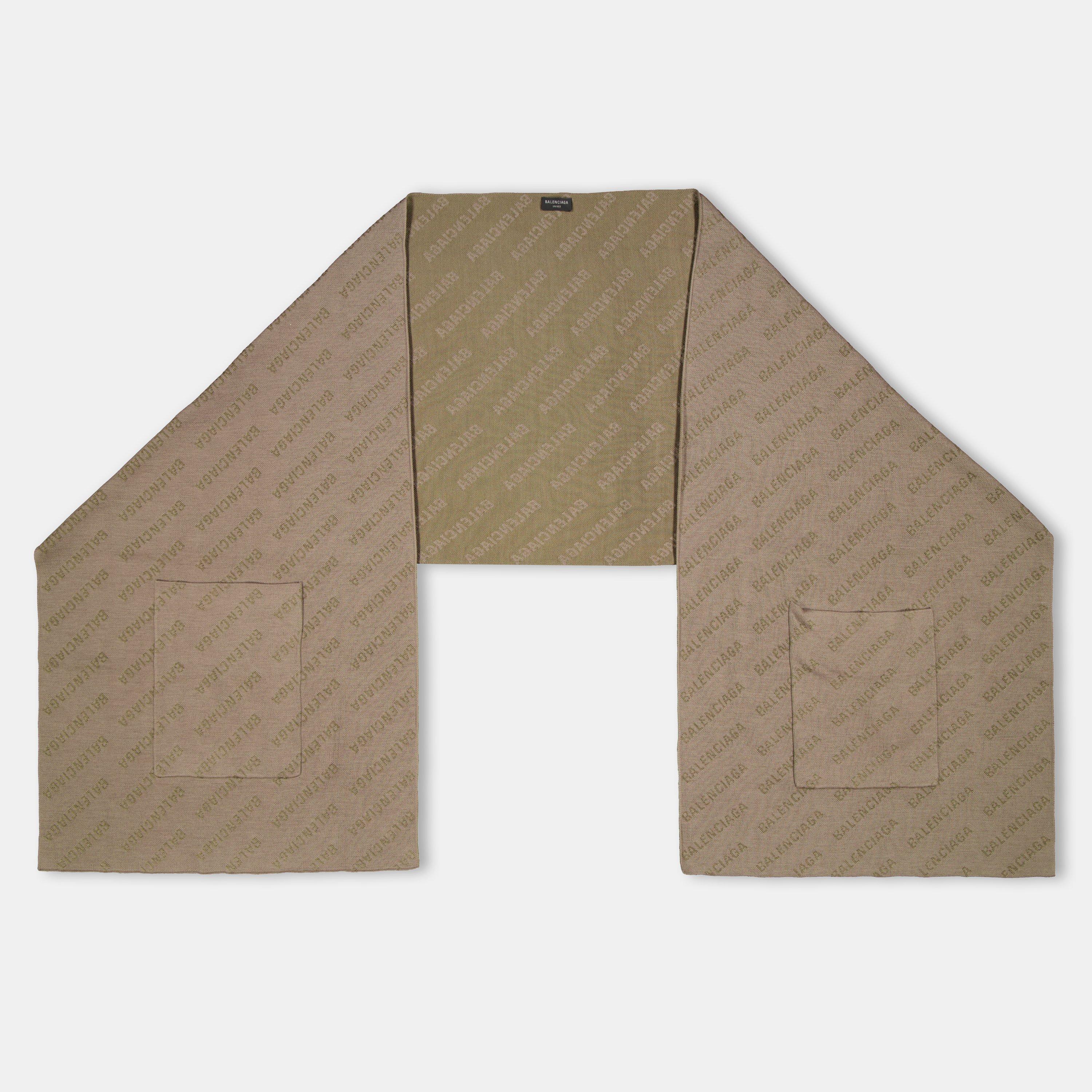 Brown/Brown - Balenciaga - Women's Scarf - 2