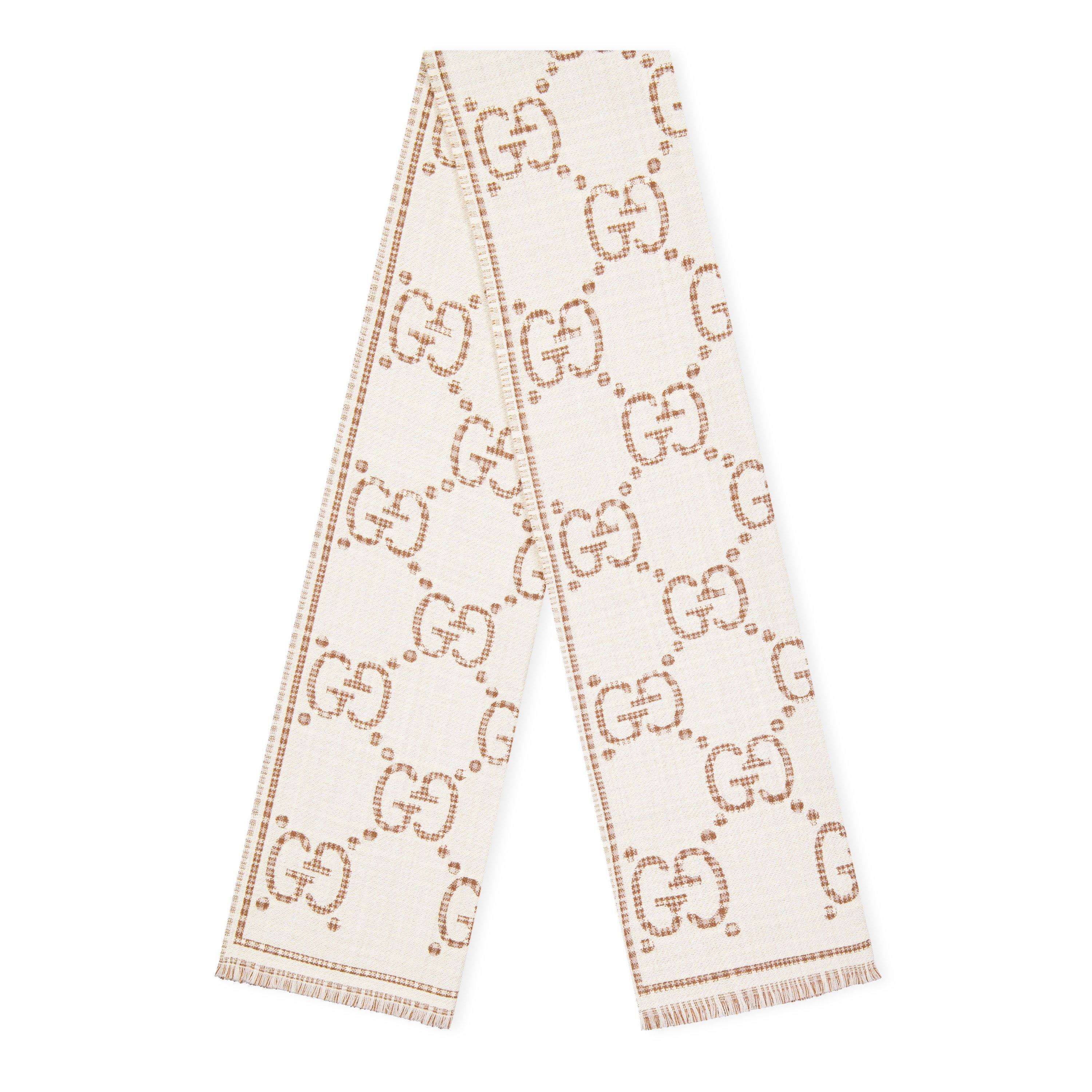 スカーフ GUCCI Woman Neck scarf Sand 7770663G001 9564 Gucci | GG Jacquard Scarf | Scarves | Cruise Fashion