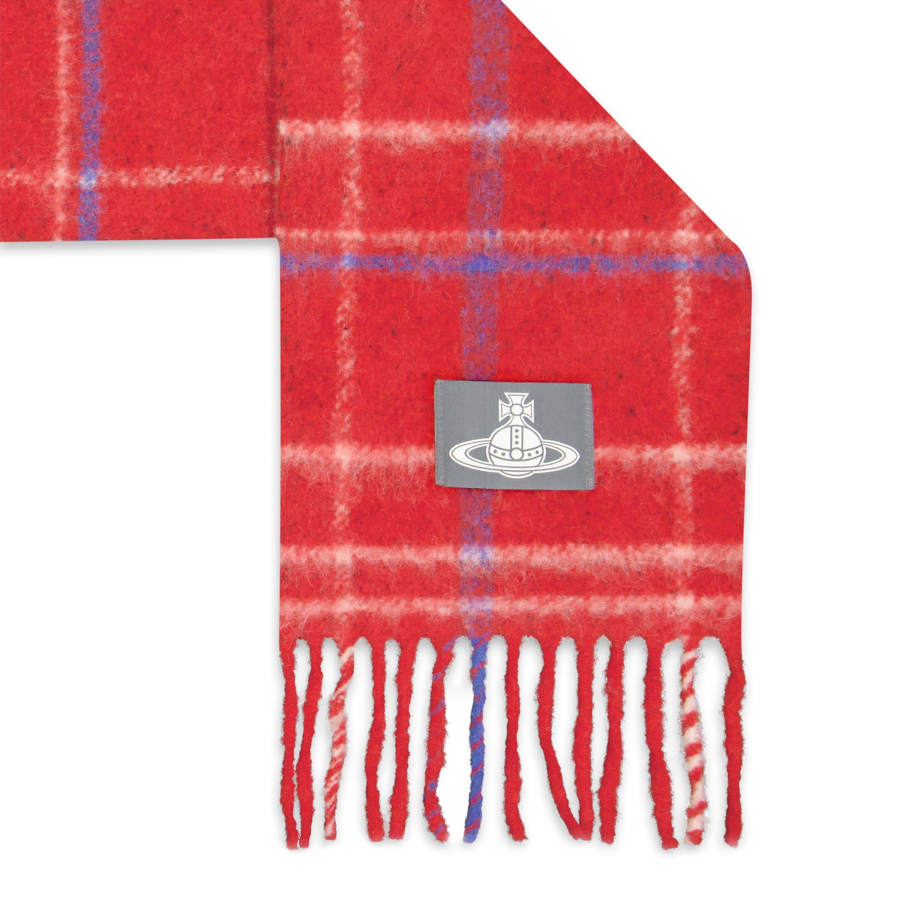 RED - Vivienne Westwood - Viv Tartan Scarf Ld64 - 2