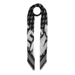 Alexander McQueen Graffiti Biker Foulard