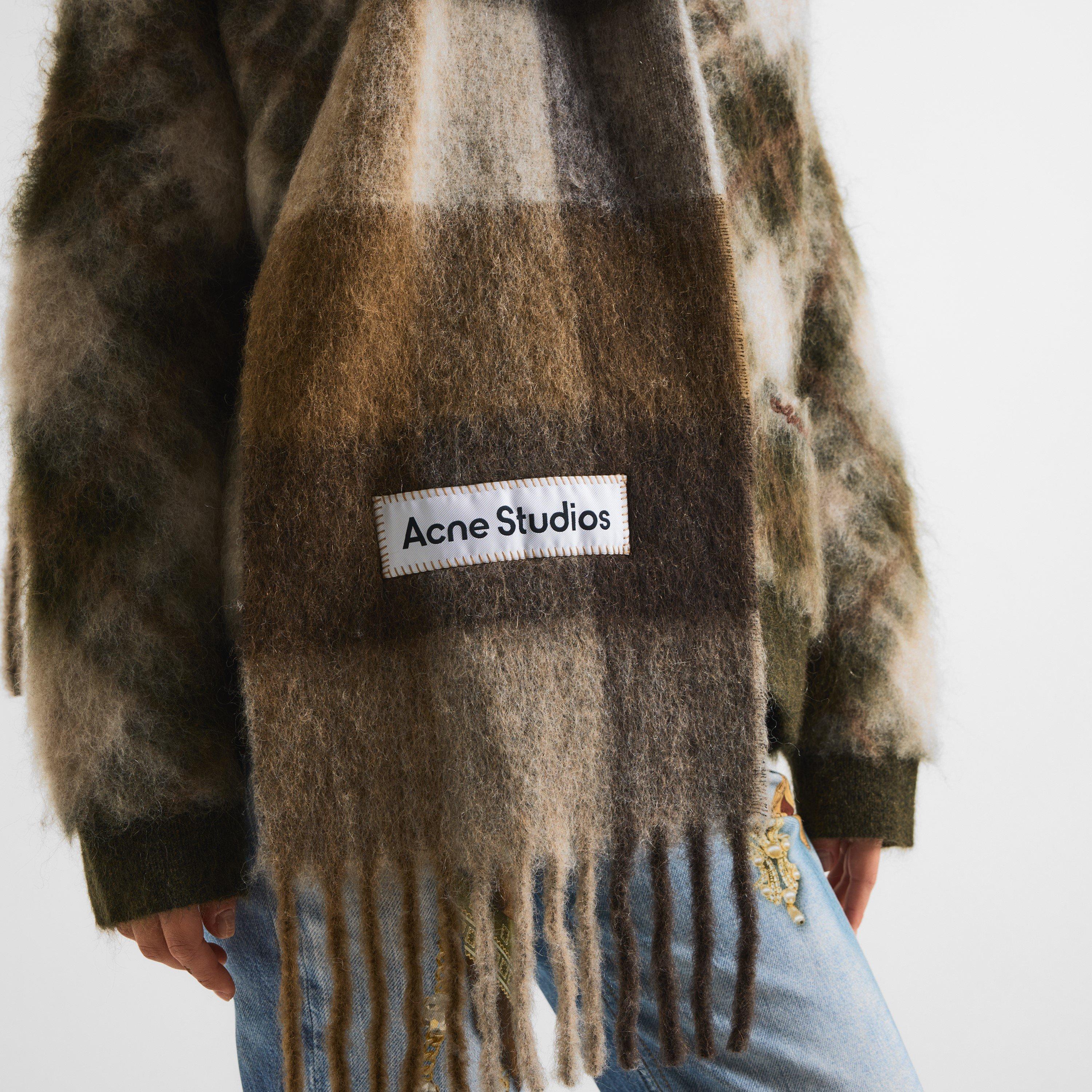 Brown - Acne Studios - Women's Vally Wool Scarf - 2