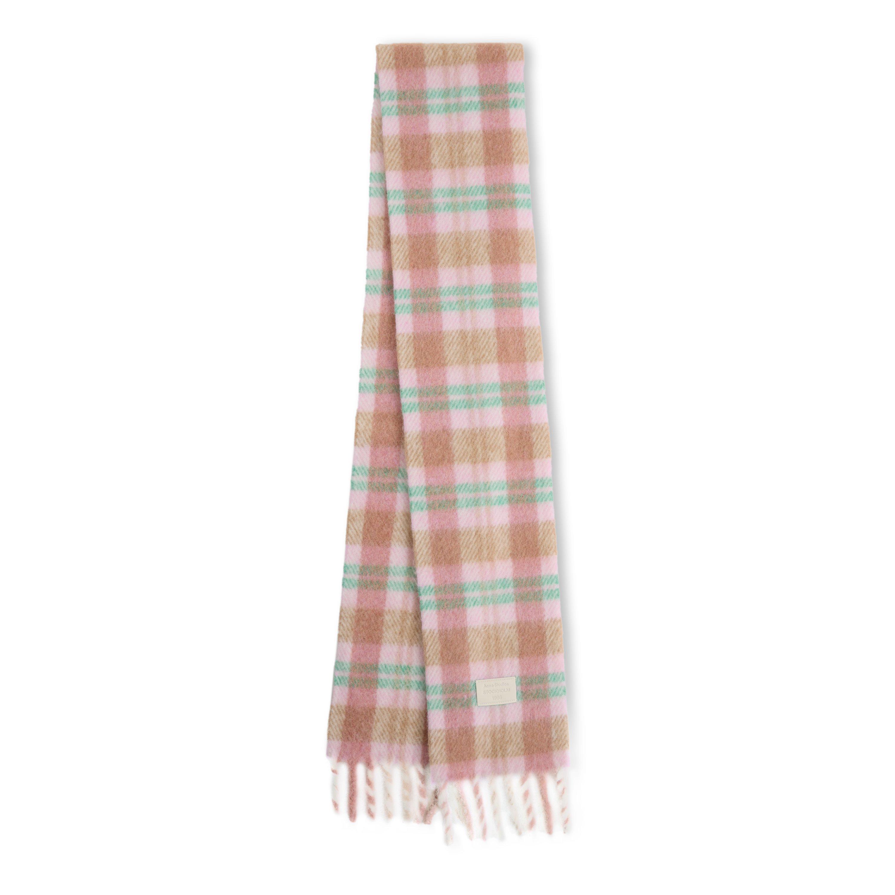 Pastel Pink - Acne Studios - Acne Check Scarf Ld64 - 1