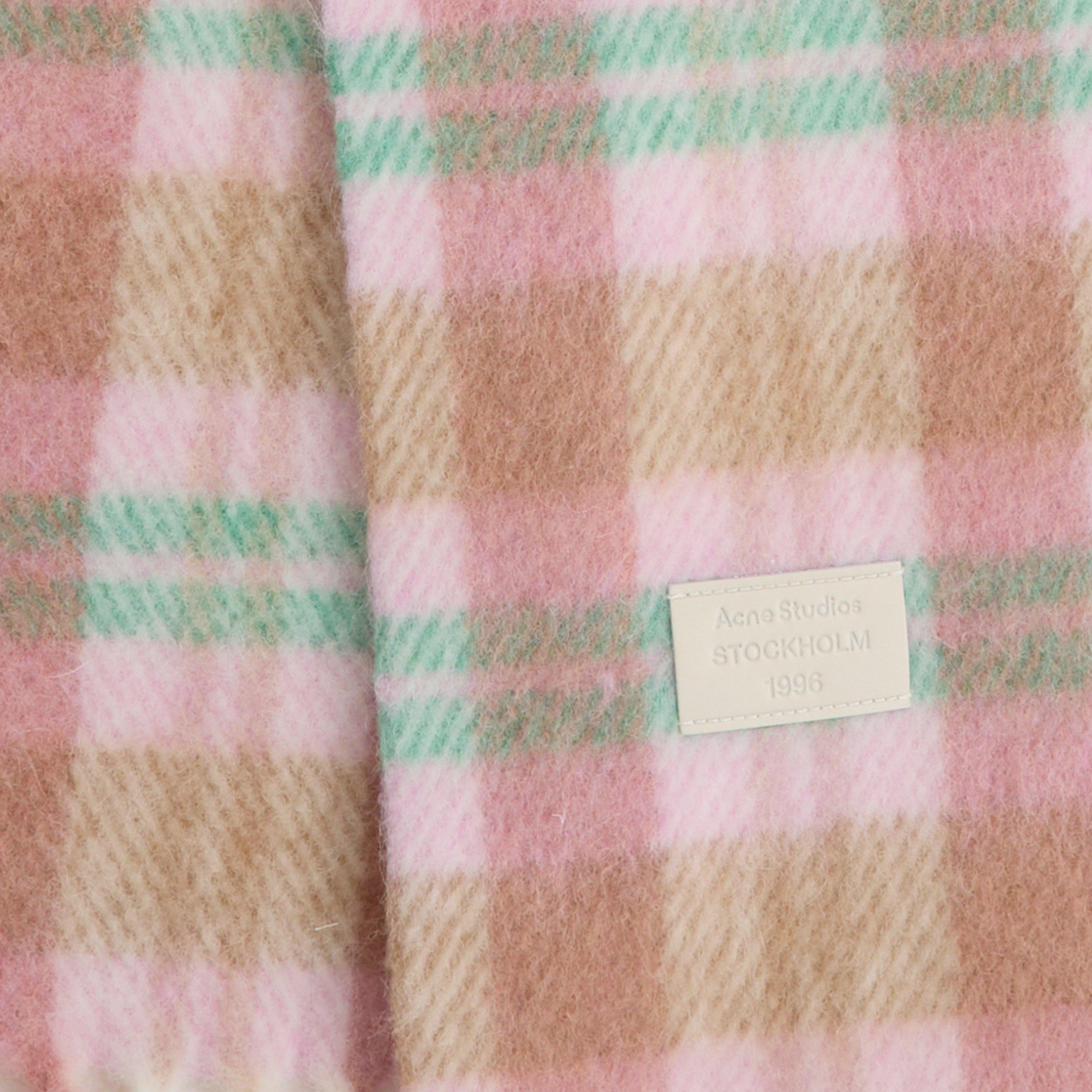 Pastel Pink - Acne Studios - Acne Check Scarf Ld64 - 2