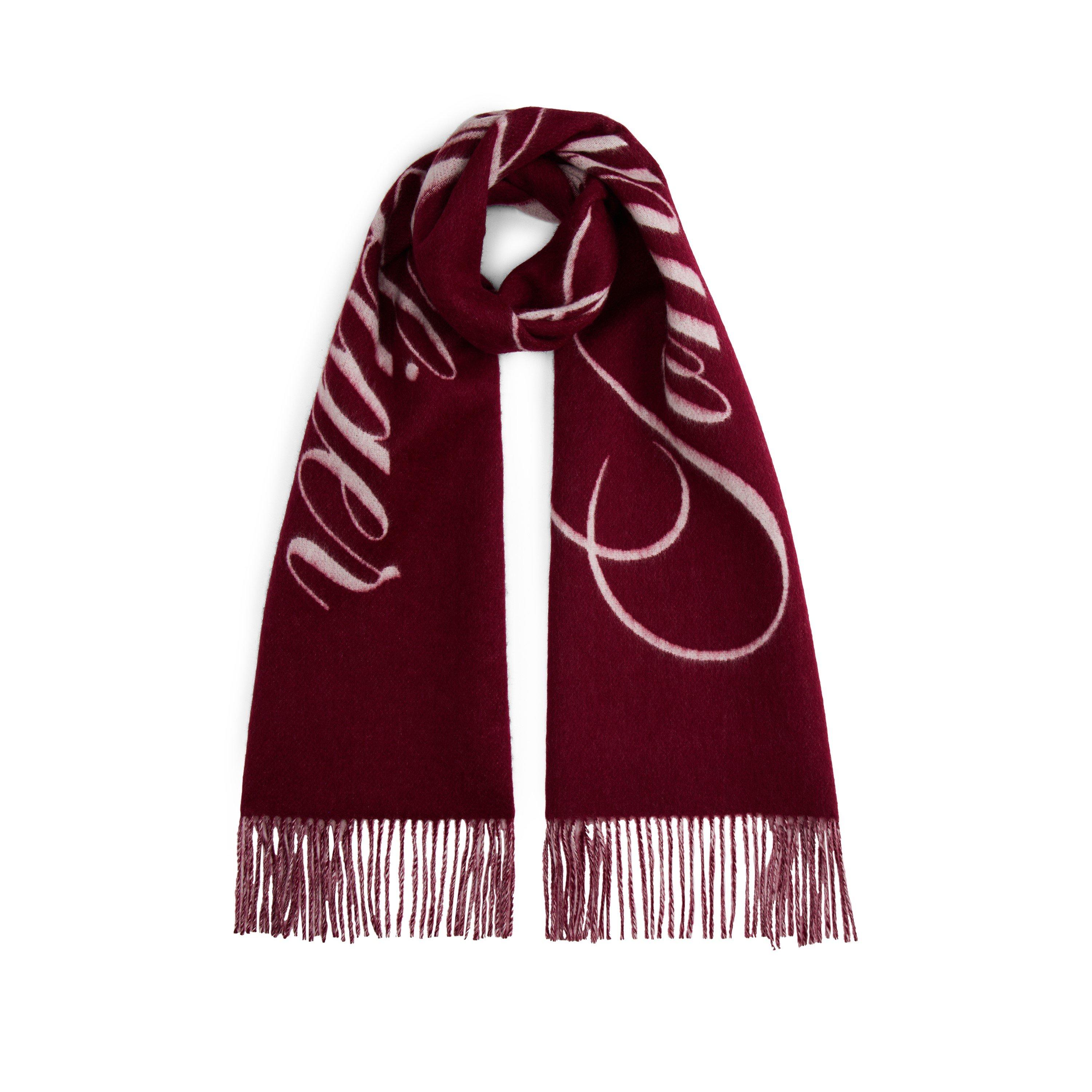 Deep Rouge - Tommy Hilfiger - Women's Logo Midweight Scarf - 1