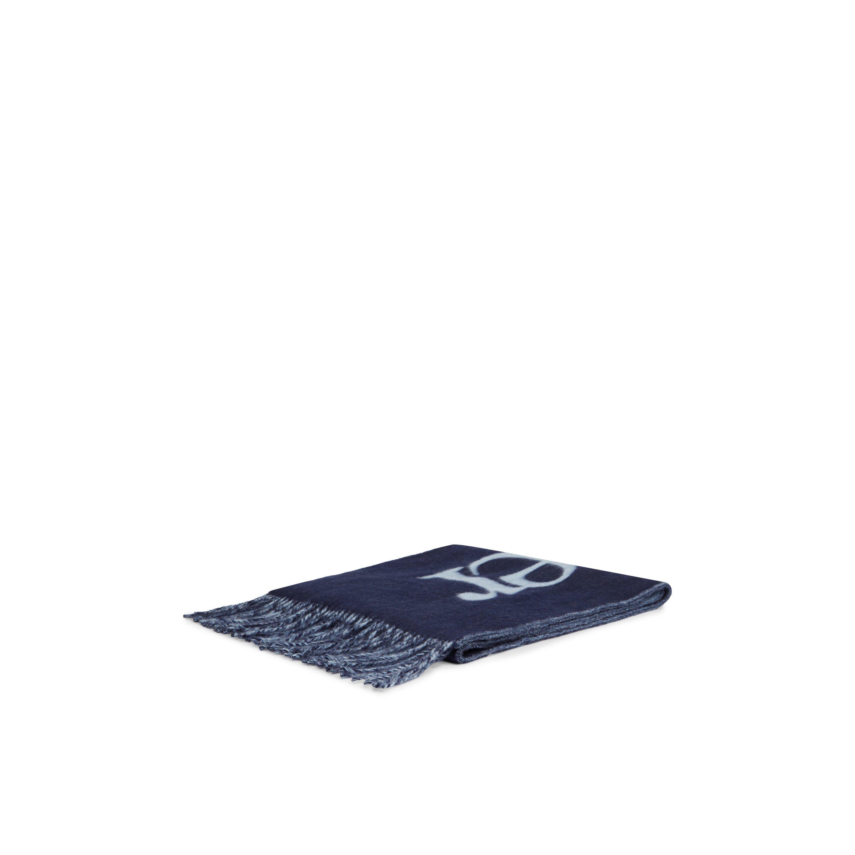 Navy - Tommy Hilfiger - Women's Logo Midweight Scarf - 2