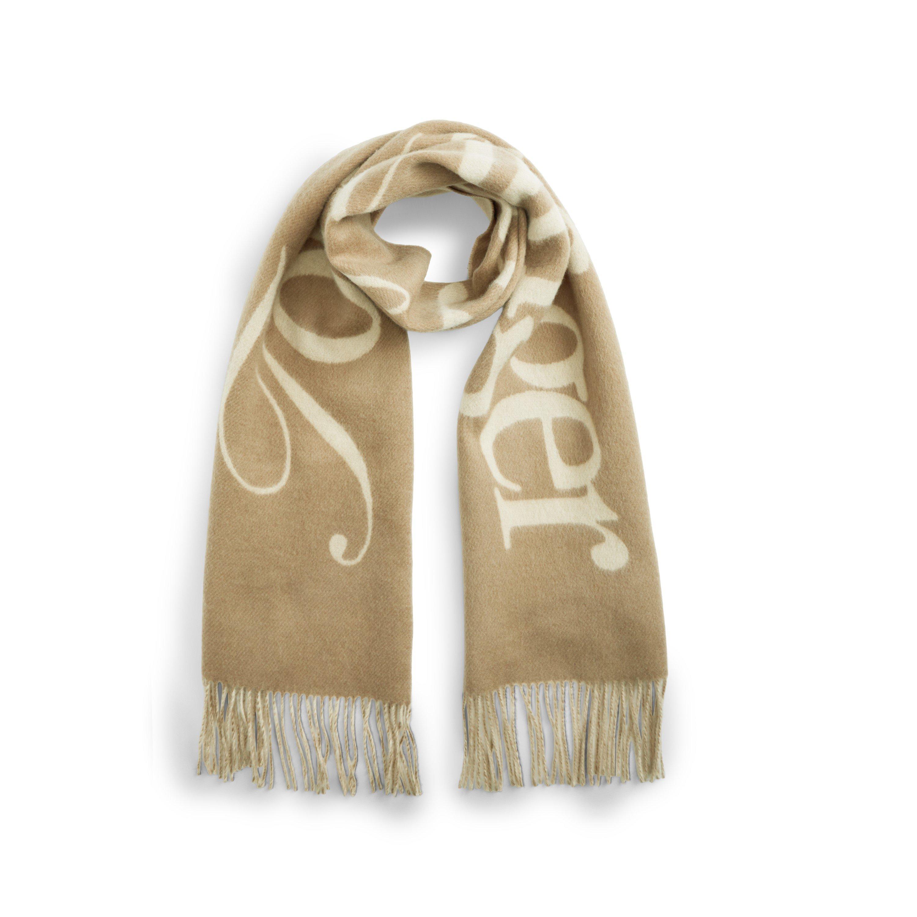 Tommy Hilfiger Women's Beige Th Script Organic Woven Scarf In Cotton - Image 3