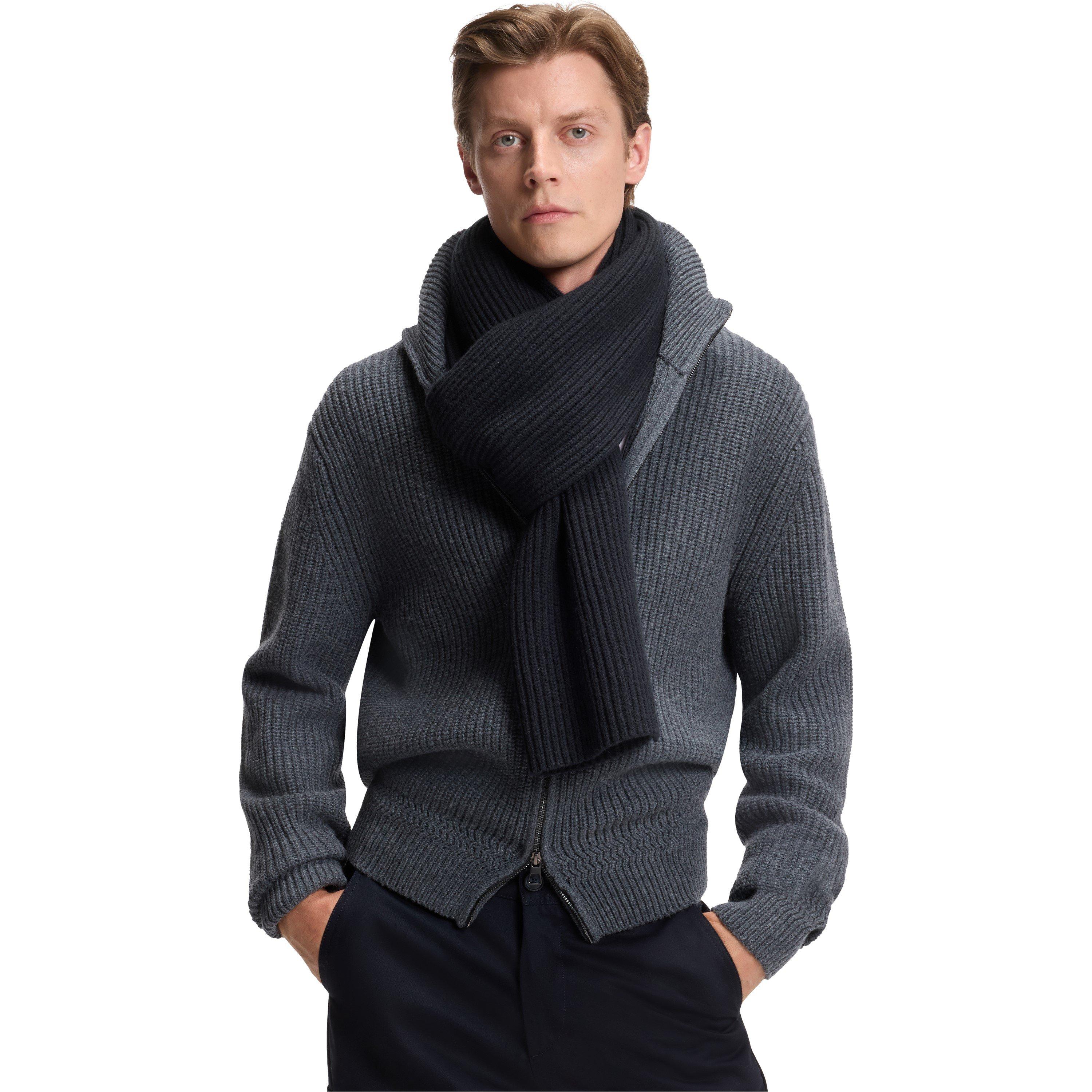 Blue 409 - Boss - Men's HBB Hero Double Breasted Design Scarf - 2