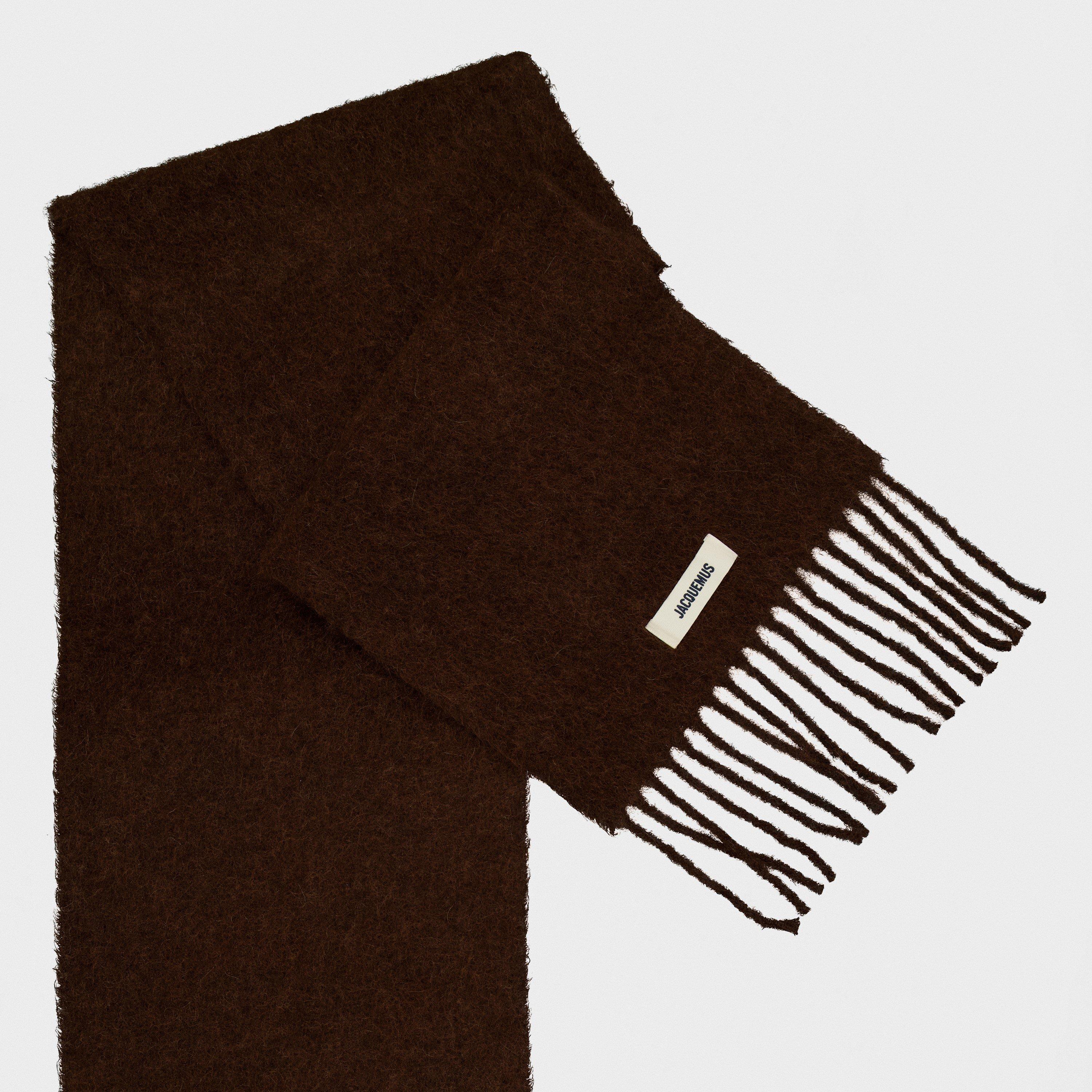Brown - Jacquemus - Women's Jacquard Midweight Scarf - 3