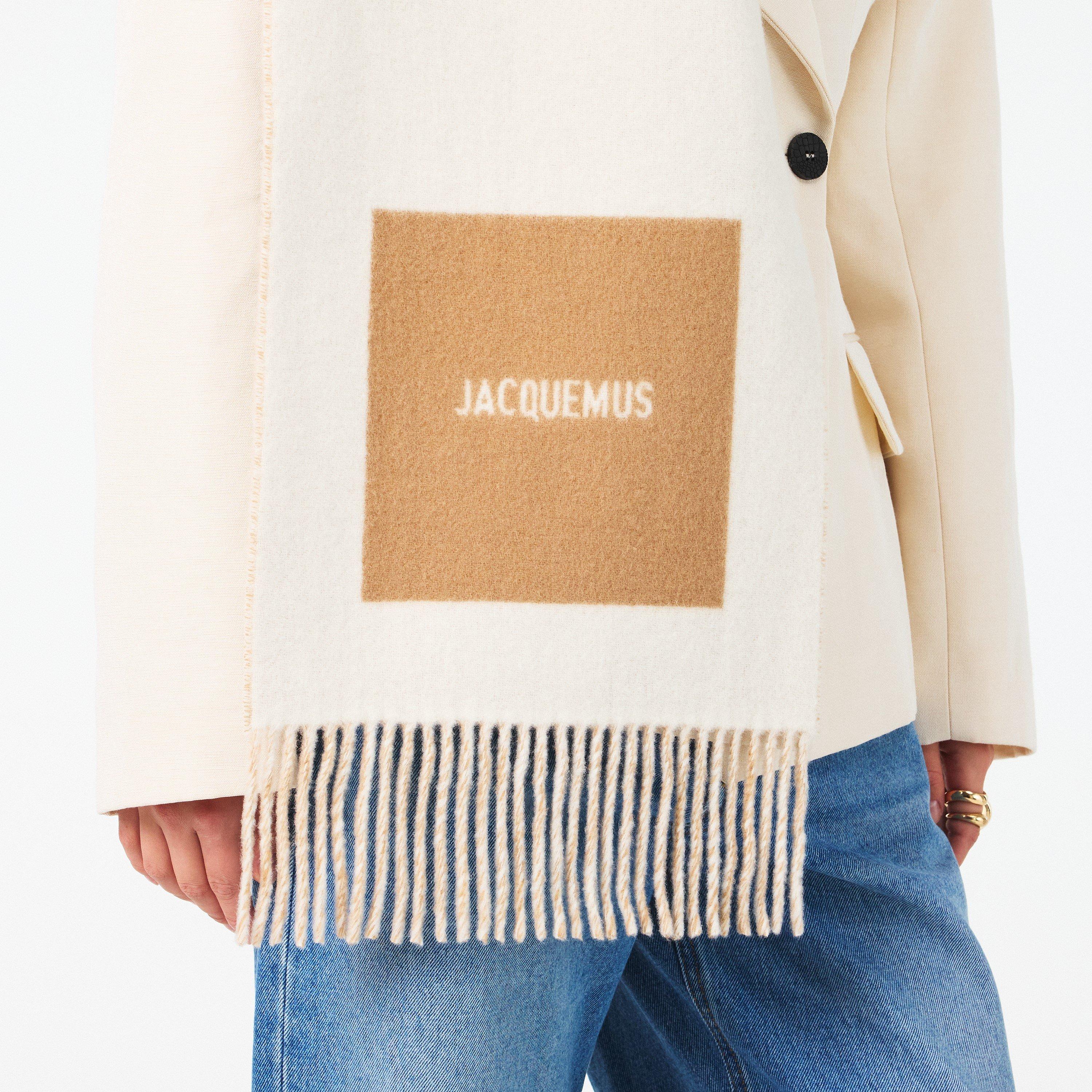 Multi Beige - Jacquemus - Women's Jacquard Midweight Scarf - 2